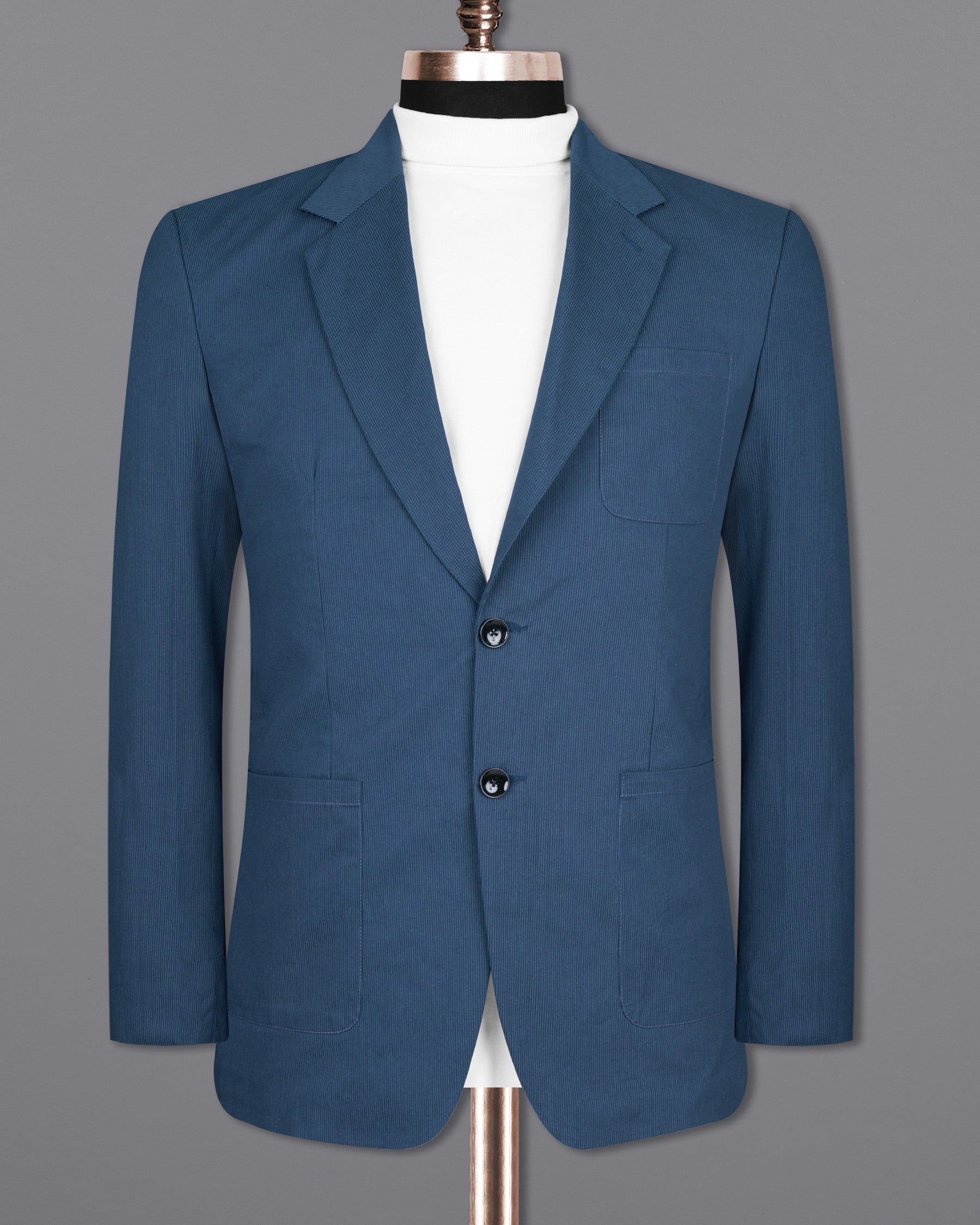 San Juan Blue Subtle Striped Premium Cotton Sports Suit ST1569-SB-PP-36, ST1569-SB-PP-38, ST1569-SB-PP-40, ST1569-SB-PP-42, ST1569-SB-PP-44, ST1569-SB-PP-46, ST1569-SB-PP-48, ST1569-SB-PP-50, ST1569-SB-PP-52, ST1569-SB-PP-54, ST1569-SB-PP-56, ST1569-SB-PP-58, ST1569-SB-PP-60