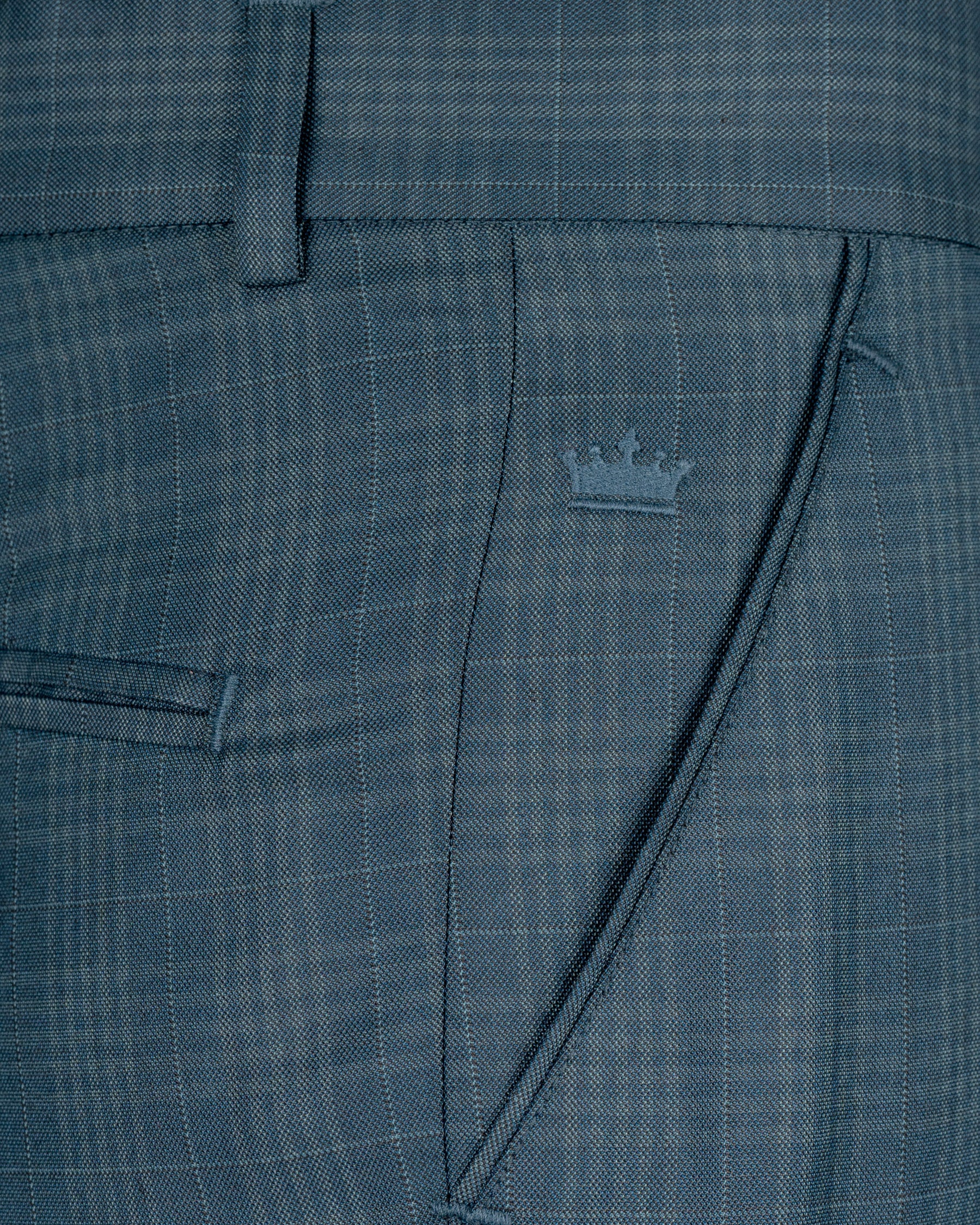 Blue Bayoux Checkered Wool Rich Suit ST1588-SB-36, ST1588-SB-38, ST1588-SB-40, ST1588-SB-42, ST1588-SB-44, ST1588-SB-46, ST1588-SB-48, ST1588-SB-50, ST1588-SB-52, ST1588-SB-54, ST1588-SB-56, ST1588-SB-58, ST1588-SB-60