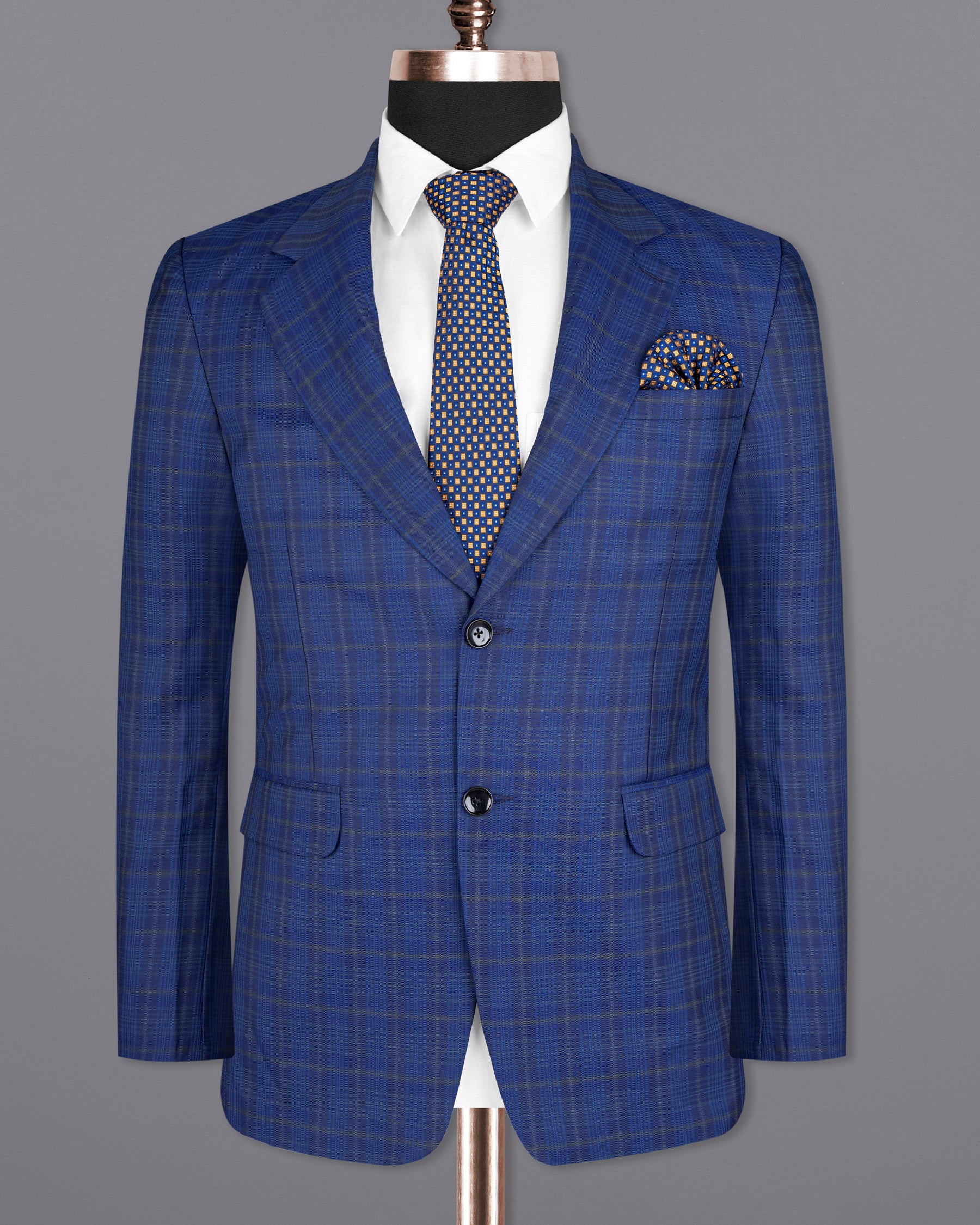 Cloud Burst Blue Plaid Wool Rich Suit ST1592-SB-36, ST1592-SB-38, ST1592-SB-40, ST1592-SB-42, ST1592-SB-44, ST1592-SB-46, ST1592-SB-48, ST1592-SB-50, ST1592-SB-52, ST1592-SB-54, ST1592-SB-56, ST1592-SB-58, ST1592-SB-60