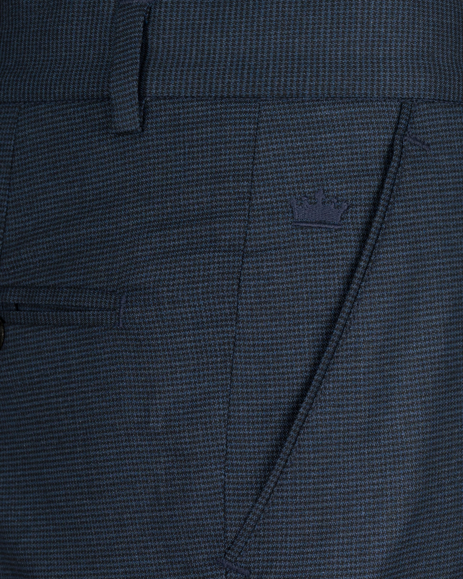 Ebony Clay Blue houndstooth Wool Rich Double Breasted Suit ST1593-DB-36, ST1593-DB-38, ST1593-DB-40, ST1593-DB-42, ST1593-DB-44, ST1593-DB-46, ST1593-DB-48, ST1593-DB-50, ST1593-DB-52, ST1593-DB-54, ST1593-DB-56, ST1593-DB-58, ST1593-DB-60