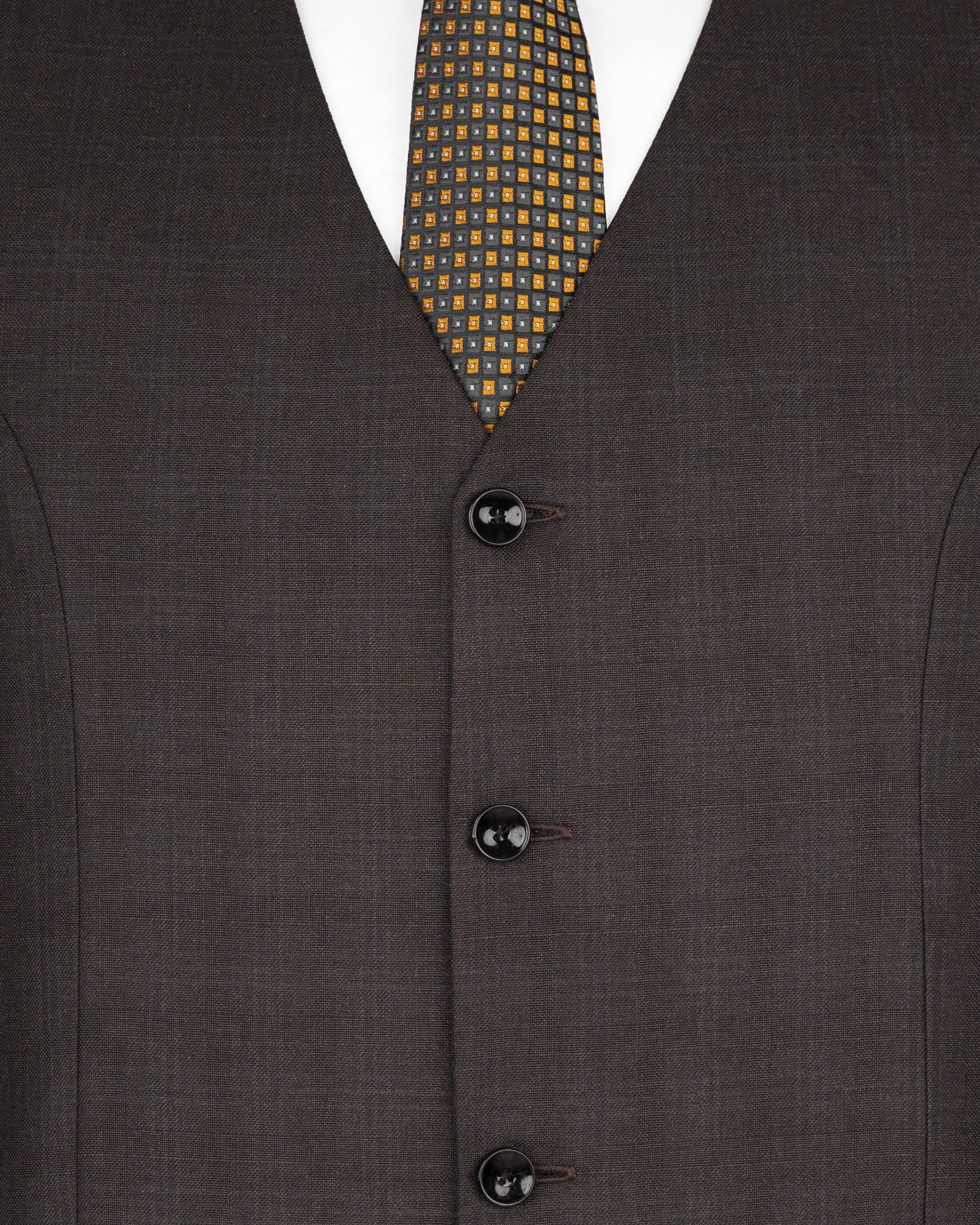 Armadillo Brown subtle windowpane Cross Buttoned Wool Rich Bandhgala Suit ST1598-CBG2-36, ST1598-CBG2-38, ST1598-CBG2-40, ST1598-CBG2-42, ST1598-CBG2-44, ST1598-CBG2-46, ST1598-CBG2-48, ST1598-CBG2-50, ST1598-CBG2-52, ST1598-CBG2-54, ST1598-CBG2-56, ST1598-CBG2-58, ST1598-CBG2-60