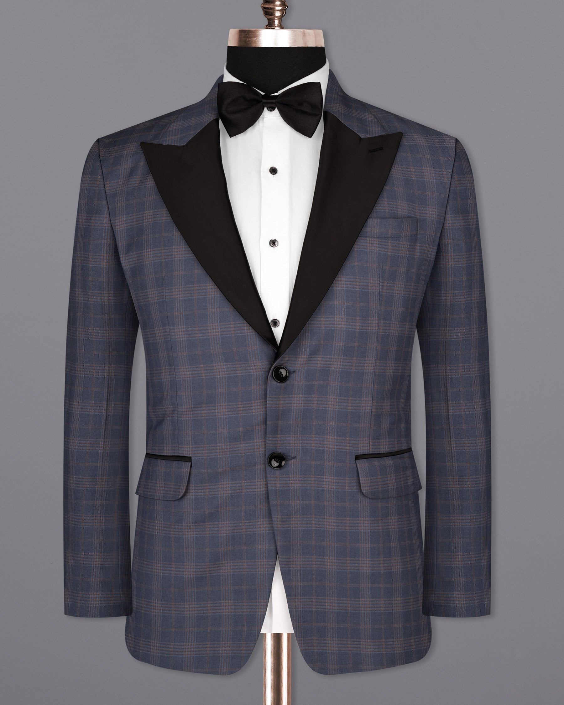 Trout Gray Super fine Checkered Wool Rich Tuxedo Suit ST1613-BKL-P-36, ST1613-BKL-P-38, ST1613-BKL-P-40, ST1613-BKL-P-42, ST1613-BKL-P-44, ST1613-BKL-P-46, ST1613-BKL-P-48, ST1613-BKL-P-50, ST1613-BKL-P-52, ST1613-BKL-P-54, ST1613-BKL-P-56, ST1613-BKL-P-58, ST1613-BKL-P-60