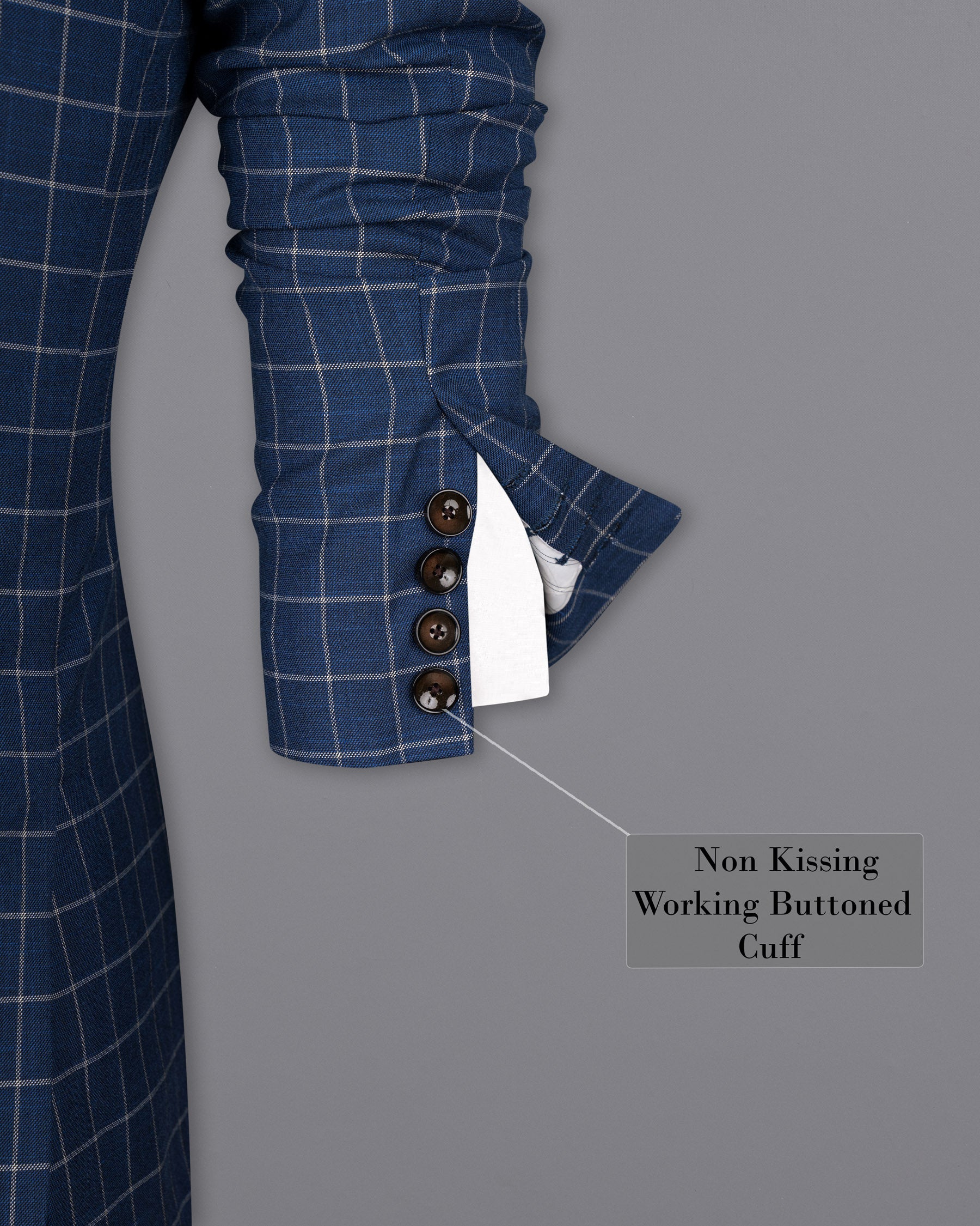 Rhino Blue Super fine Checkered Double Breasted Premium Cotton Suit ST1622-DB-2B-36, ST1622-DB-2B-38, ST1622-DB-2B-40, ST1622-DB-2B-42, ST1622-DB-2B-44, ST1622-DB-2B-46, ST1622-DB-2B-48, ST1622-DB-2B-50, ST1622-DB-2B-52, ST1622-DB-2B-54, ST1622-DB-2B-56, ST1622-DB-2B-58, ST1622-DB-2B-60