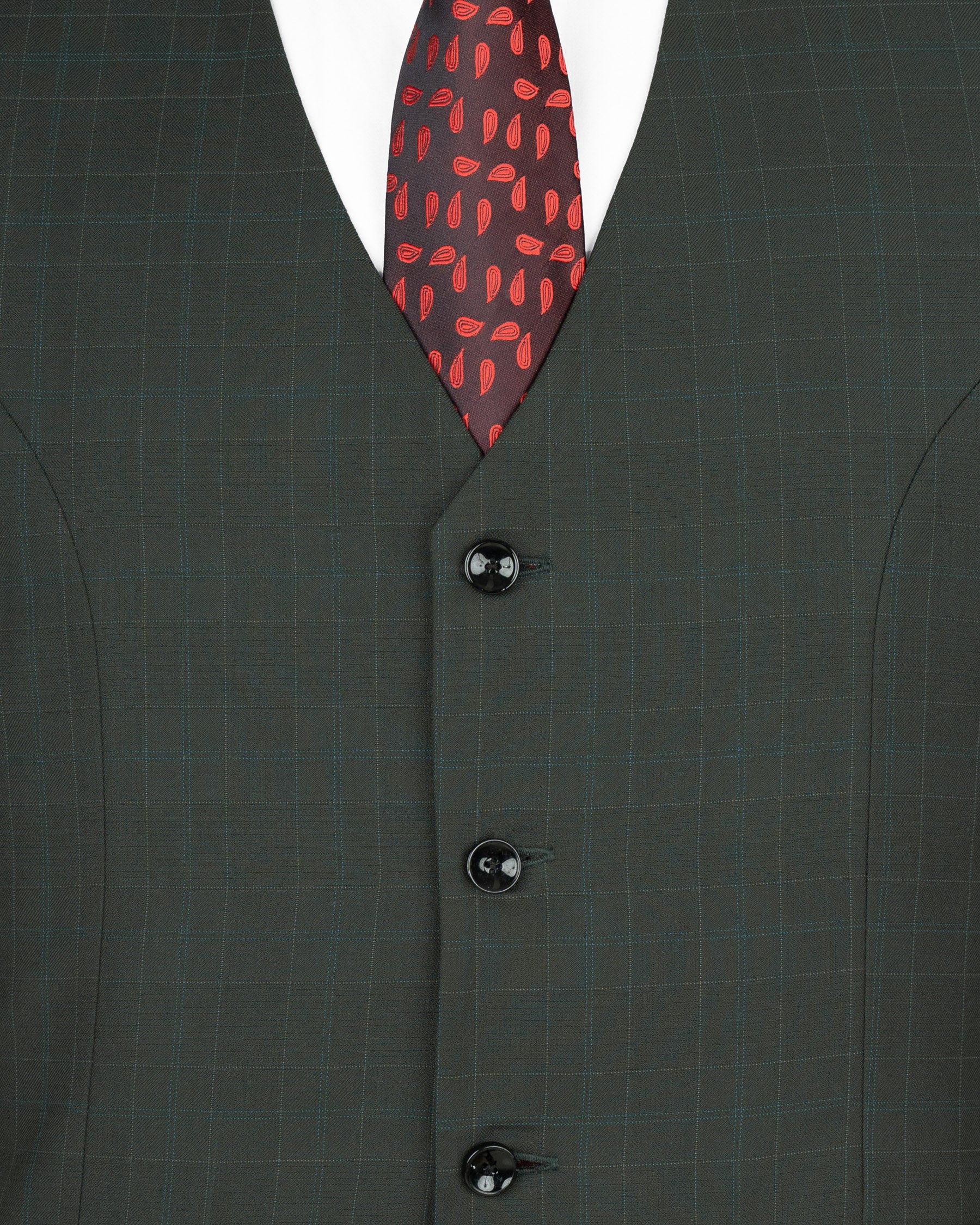 Dune Green Super fine Plaid Woolrich Cross buttoned Bandhgala Suit ST1627-CBG2-36, ST1627-CBG2-38, ST1627-CBG2-40, ST1627-CBG2-42, ST1627-CBG2-44, ST1627-CBG2-46, ST1627-CBG2-48, ST1627-CBG2-50, ST1627-CBG2-52, ST1627-CBG2-54, ST1627-CBG2-56, ST1627-CBG2-58, ST1627-CBG2-60