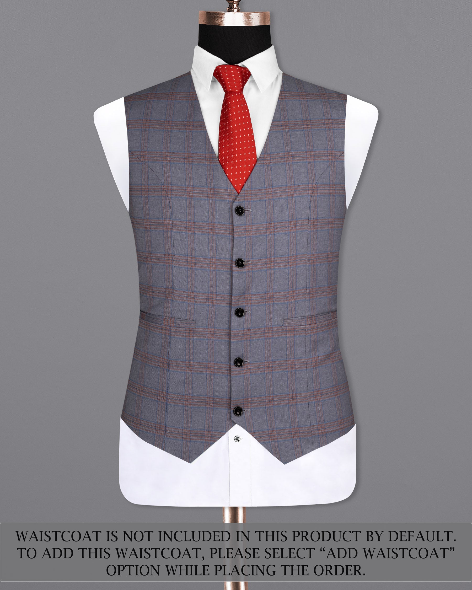 Manatee Grey Super fine Plaid Premium Cotton Suit ST1630-SBP-36, ST1630-SBP-38, ST1630-SBP-40, ST1630-SBP-42, ST1630-SBP-44, ST1630-SBP-46, ST1630-SBP-48, ST1630-SBP-50, ST1630-SBP-52, ST1630-SBP-54, ST1630-SBP-56, ST1630-SBP-58, ST1630-SBP-60