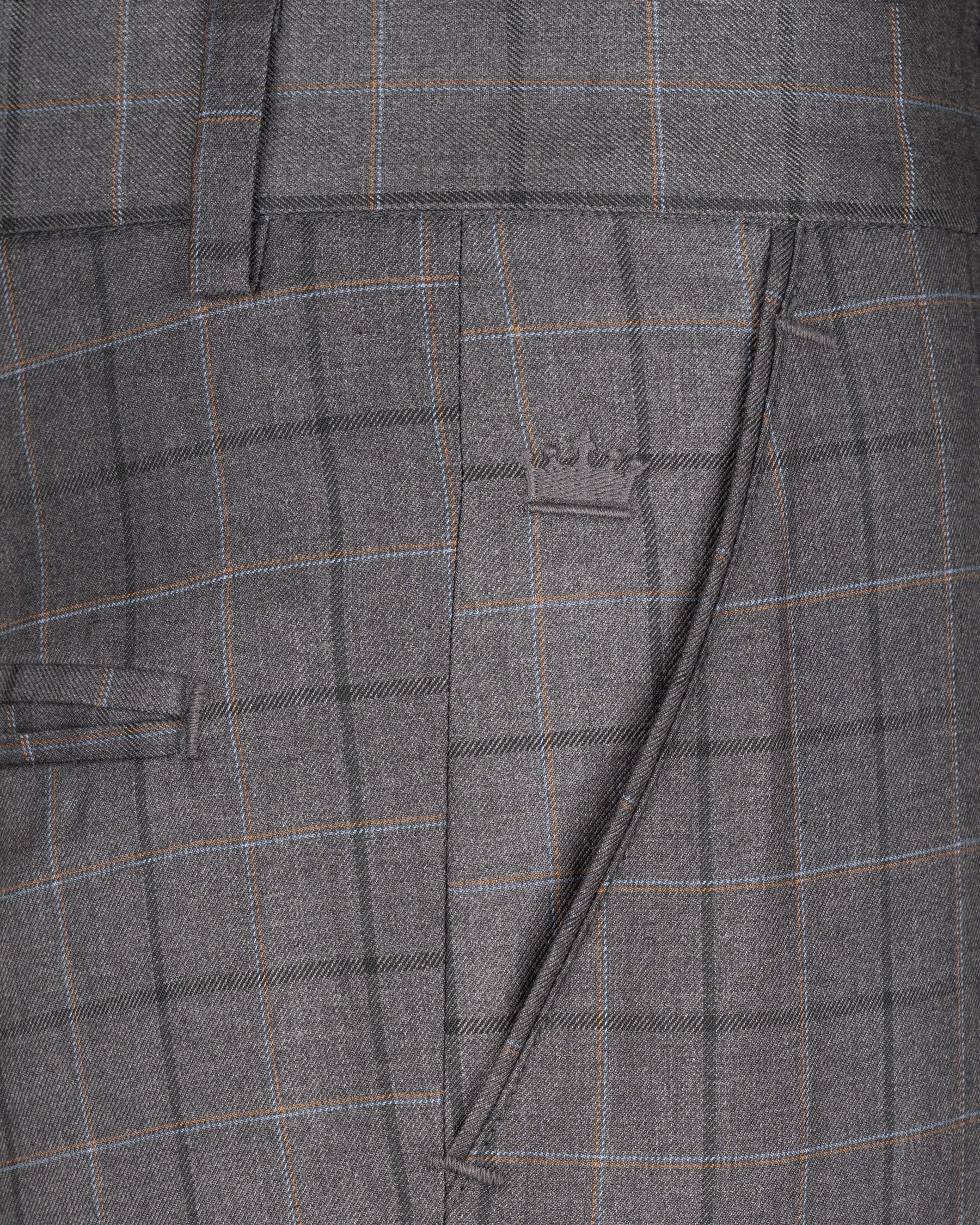 Scorpion Grey Super fine Plaid Woolrich Suit ST1632-SB-36, ST1632-SB-38, ST1632-SB-40, ST1632-SB-42, ST1632-SB-44, ST1632-SB-46, ST1632-SB-48, ST1632-SB-50, ST1632-SB-52, ST1632-SB-54, ST1632-SB-56, ST1632-SB-58, ST1632-SB-60