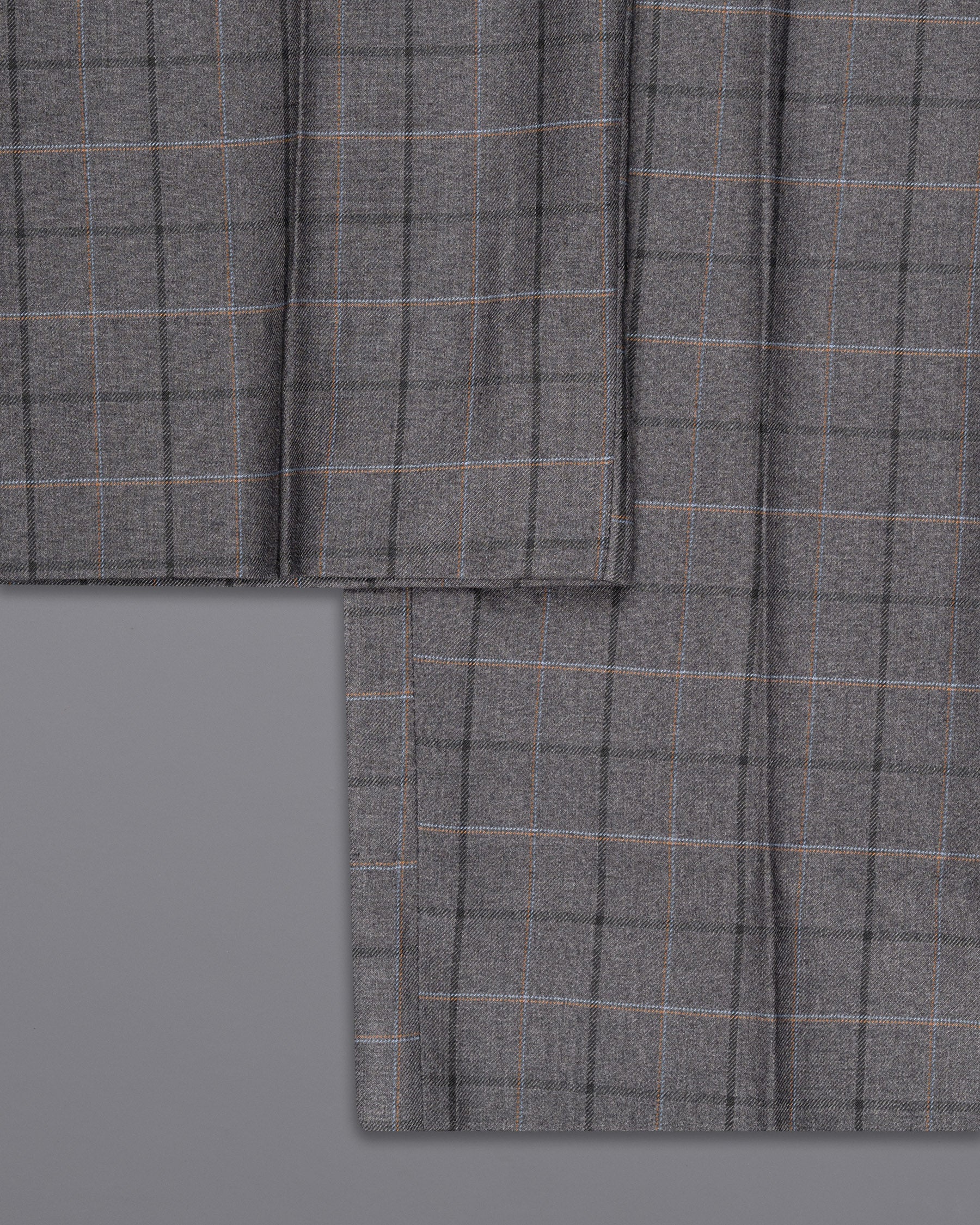 Scorpion Grey Super fine Plaid Woolrich Suit ST1632-SB-36, ST1632-SB-38, ST1632-SB-40, ST1632-SB-42, ST1632-SB-44, ST1632-SB-46, ST1632-SB-48, ST1632-SB-50, ST1632-SB-52, ST1632-SB-54, ST1632-SB-56, ST1632-SB-58, ST1632-SB-60