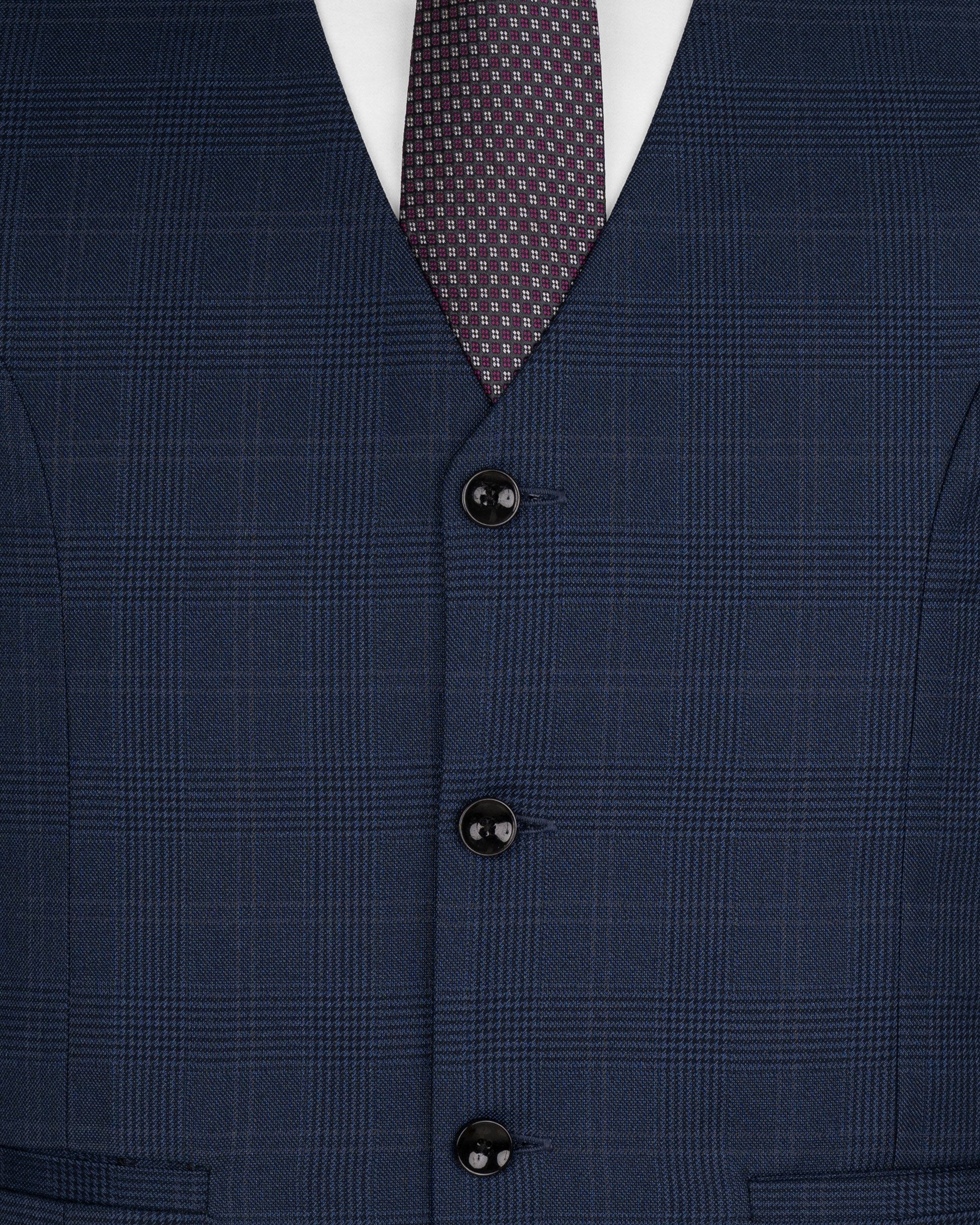 Cloud Burst Blue Super fine Subtle Checkered Woolrich Cross buttoned Bandhgala Suit ST1634-CBG-36, ST1634-CBG-38, ST1634-CBG-40, ST1634-CBG-42, ST1634-CBG-44, ST1634-CBG-46, ST1634-CBG-48, ST1634-CBG-50, ST1634-CBG-52, ST1634-CBG-54, ST1634-CBG-56, ST1634-CBG-58, ST1634-CBG-60