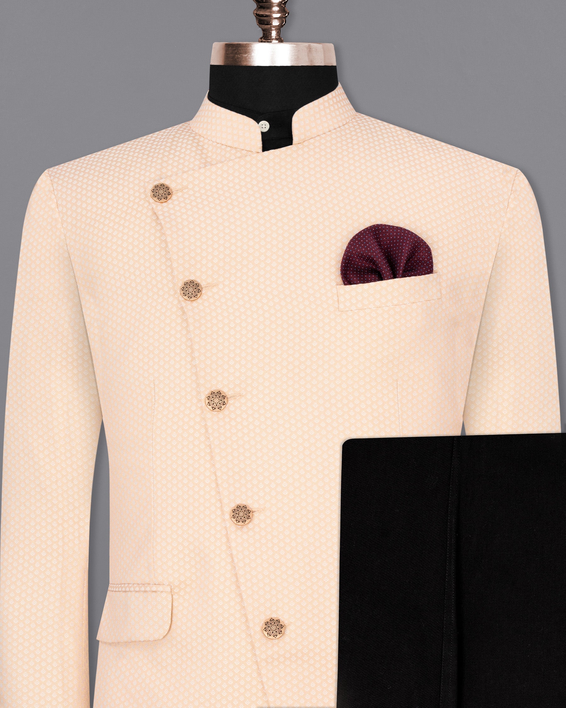 Tumbleweed Cross Placket Super Soft Bandhgala Designer Suit