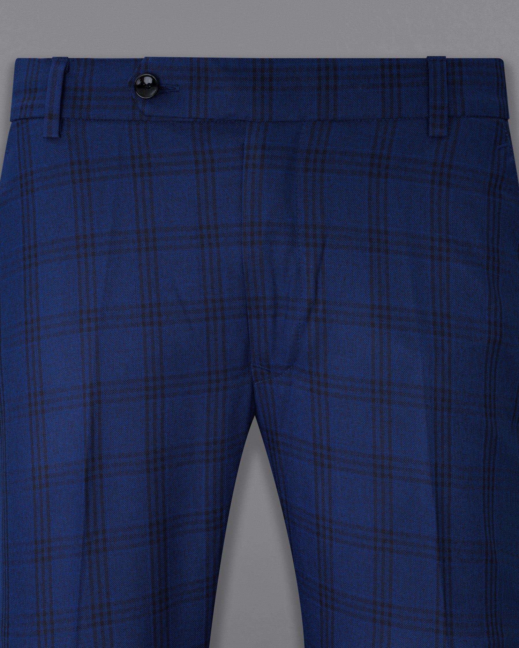 Dark Byzantium Blue Plaid Suit