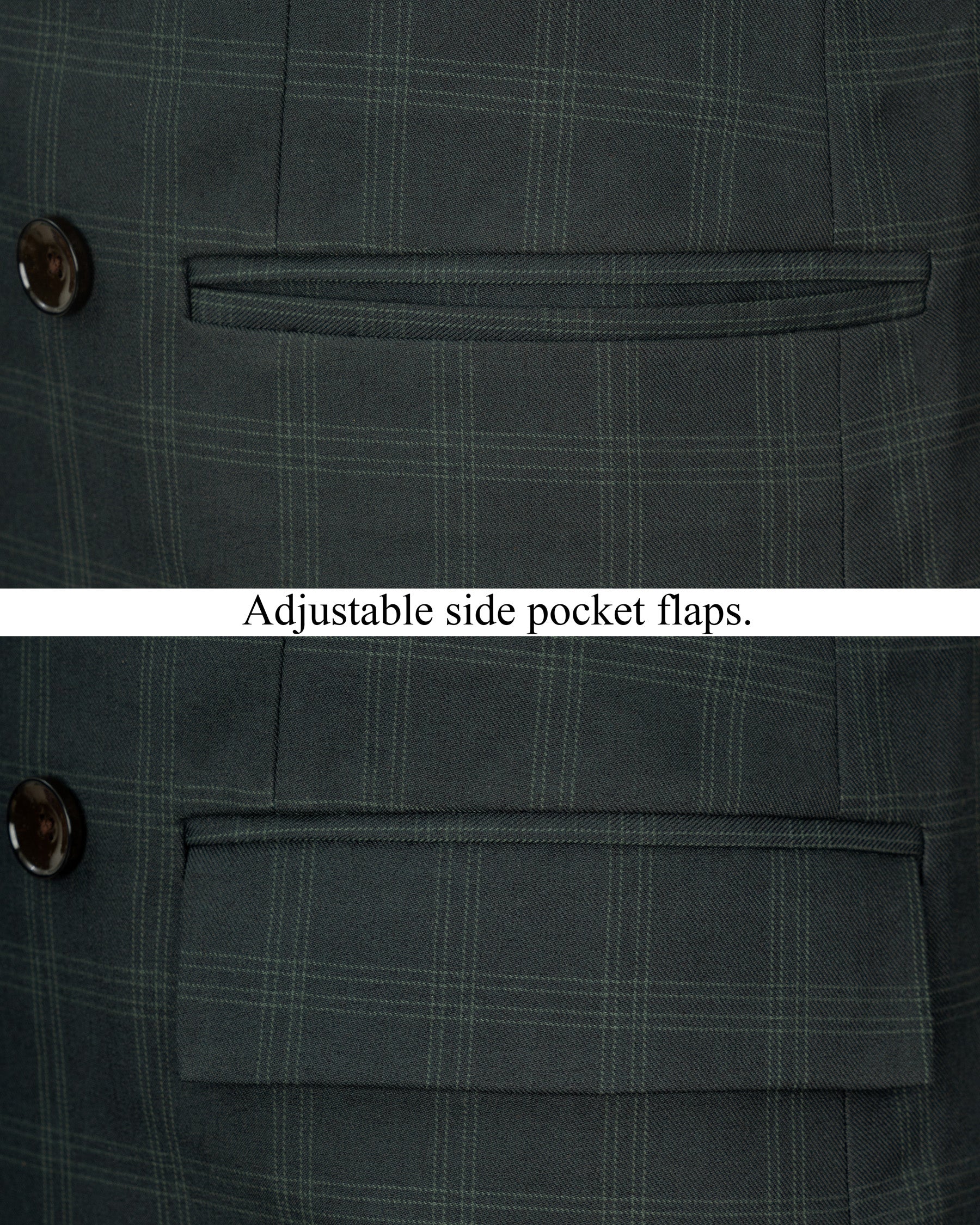 Iridium Green Windowpane Double Breasted Suit ST1717-DB-36, ST1717-DB-38, ST1717-DB-40, ST1717-DB-42, ST1717-DB-44, ST1717-DB-46, ST1717-DB-48, ST1717-DB-50, ST1717-DB-52, ST1717-DB-54, ST1717-DB-56, ST1717-DB-58, ST1717-DB-60