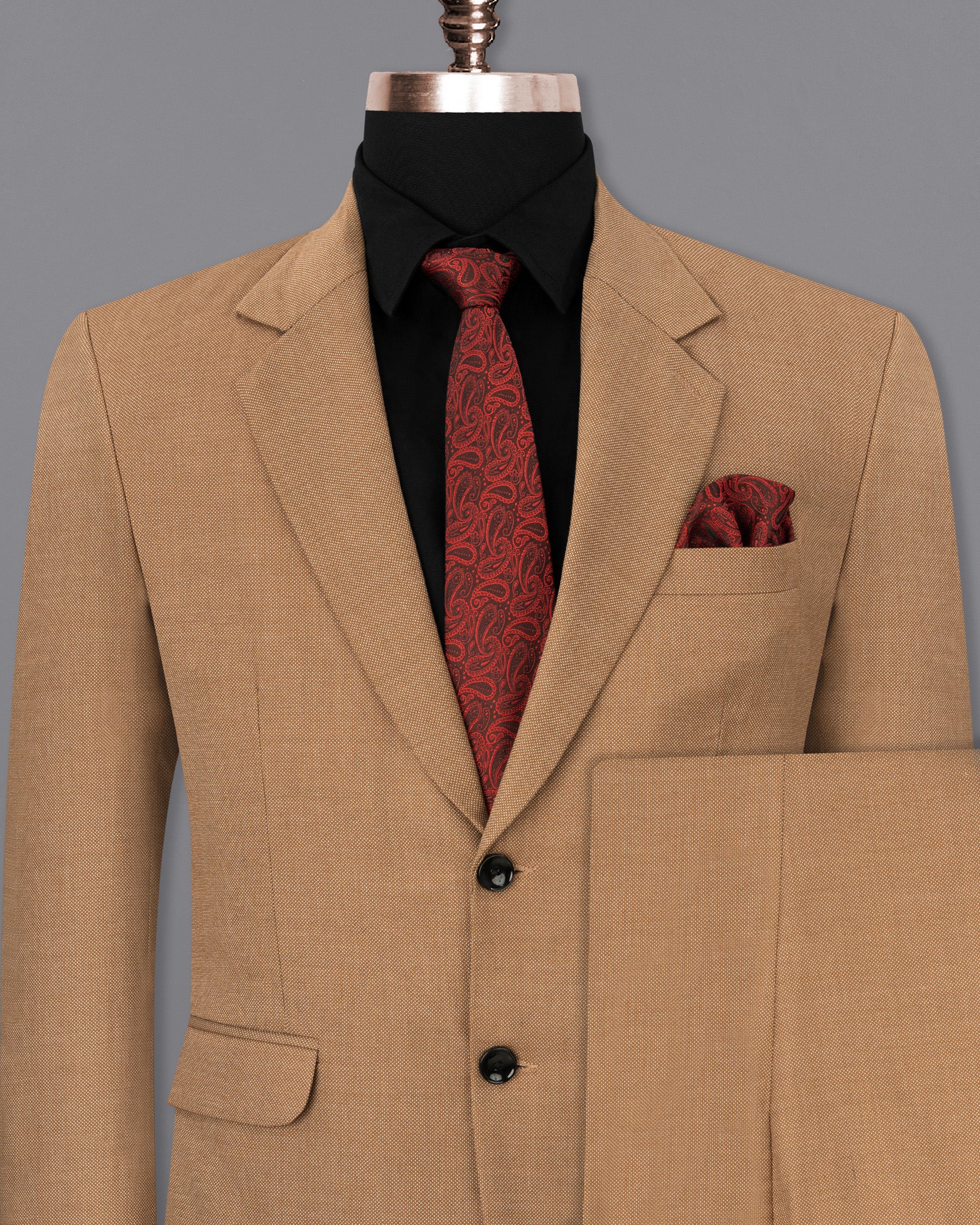 Brownish Dobby Textured Suit ST1718-SB-36, ST1718-SB-38, ST1718-SB-40, ST1718-SB-42, ST1718-SB-44, ST1718-SB-46, ST1718-SB-48, ST1718-SB-50, ST1718-SB-52, ST1718-SB-54, ST1718-SB-56, ST1718-SB-58, ST1718-SB-60