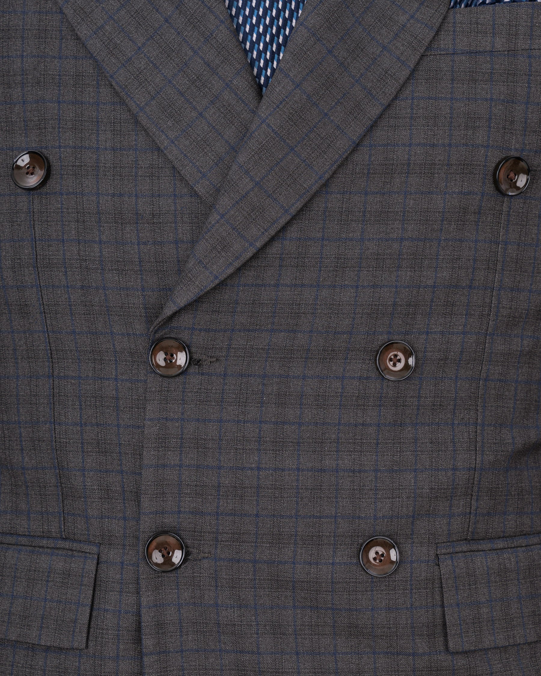 Tundora Gray Plaid Double Breasted Suit ST1724-DB-36, ST1724-DB-38, ST1724-DB-40, ST1724-DB-42, ST1724-DB-44, ST1724-DB-46, ST1724-DB-48, ST1724-DB-50, ST1724-DB-52, ST1724-DB-54, ST1724-DB-56, ST1724-DB-58, ST1724-DB-60 