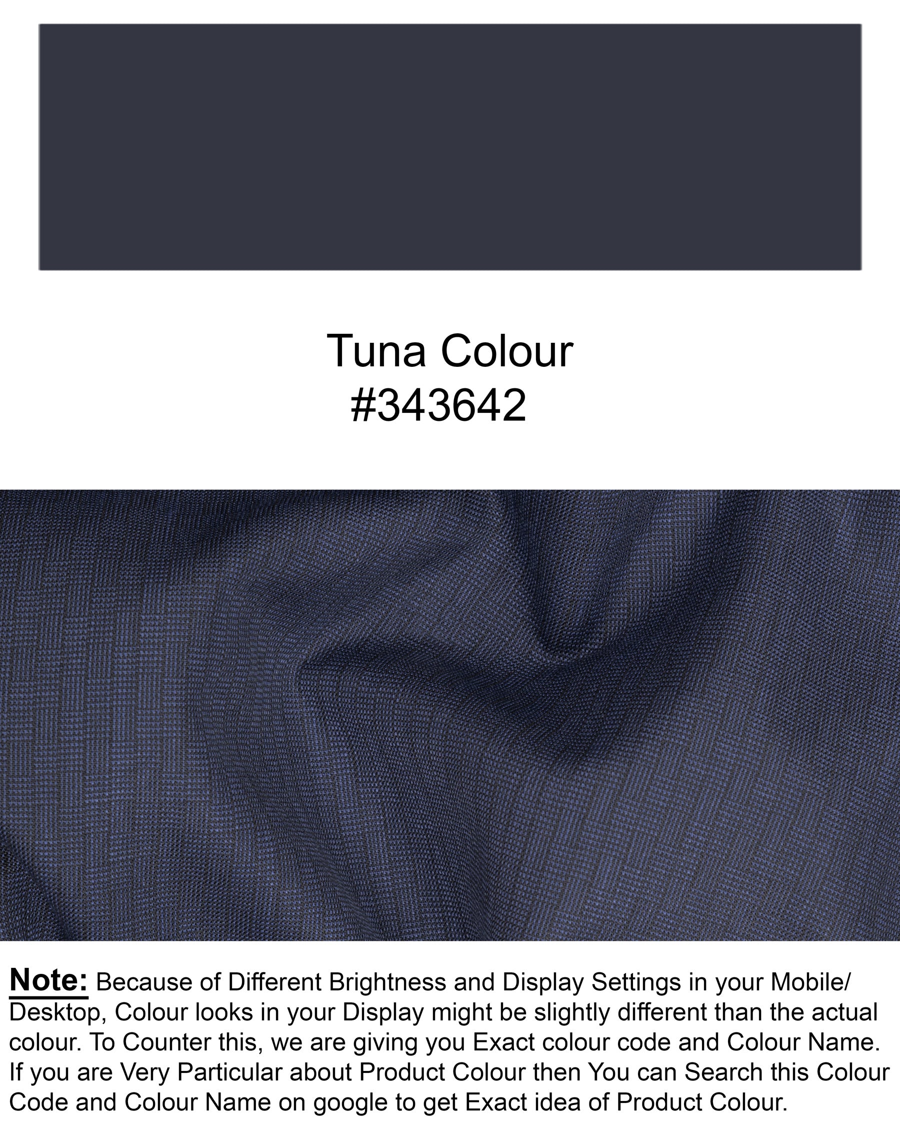 Tuna Blue Premium Cotton Designer Sports Suit