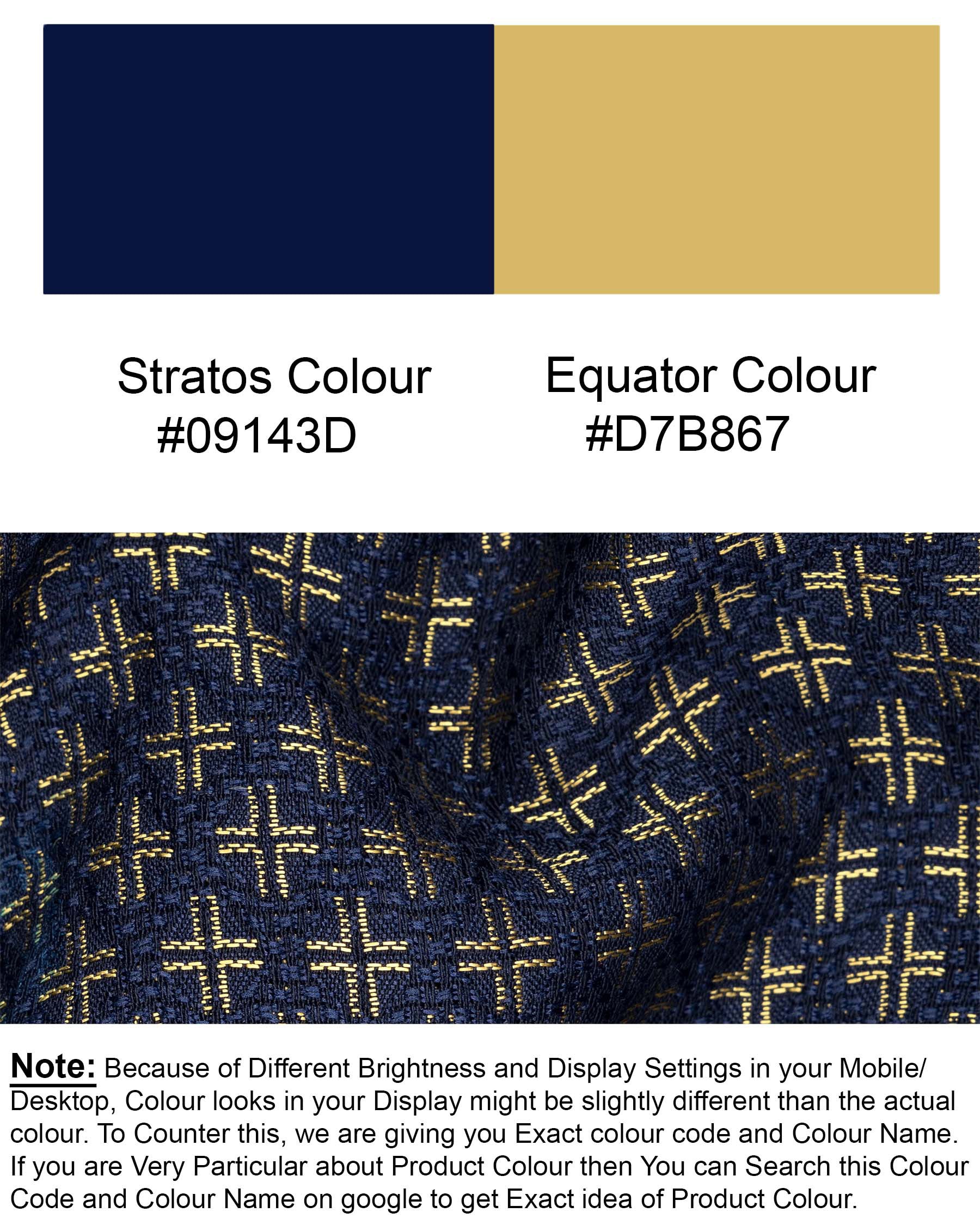 Stratos Blue Houndstooth Texture Cross Buttoned Bandhgala Suit ST1787-CBG-36, ST1787-CBG-38, ST1787-CBG-40, ST1787-CBG-42, ST1787-CBG-44, ST1787-CBG-46, ST1787-CBG-48, ST1787-CBG-50, ST1787-CBG-52, ST1787-CBG-54, ST1787-CBG-56, ST1787-CBG-58, ST1787-CBG-60
