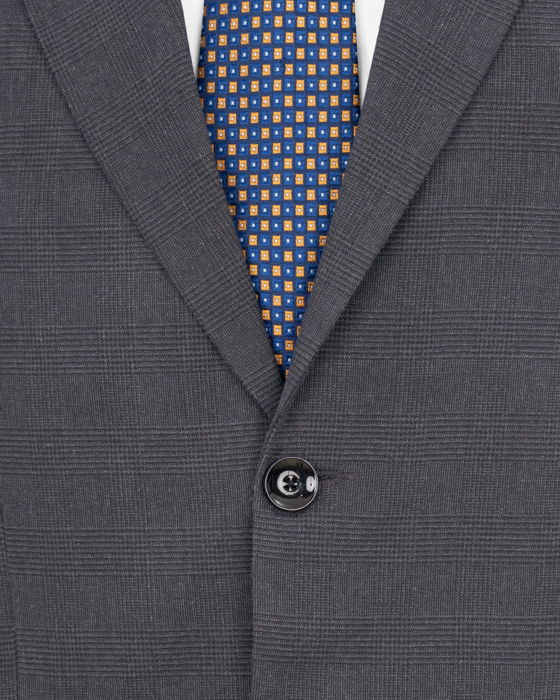 Gravel Gray Plaid Single Breasted Suit ST1849-SB-36, ST1849-SB-38, ST1849-SB-40, ST1849-SB-42, ST1849-SB-44, ST1849-SB-46, ST1849-SB-48, ST1849-SB-50, ST1849-SB-52, ST1849-SB-54, ST1849-SB-56, ST1849-SB-58, ST1849-SB-60C