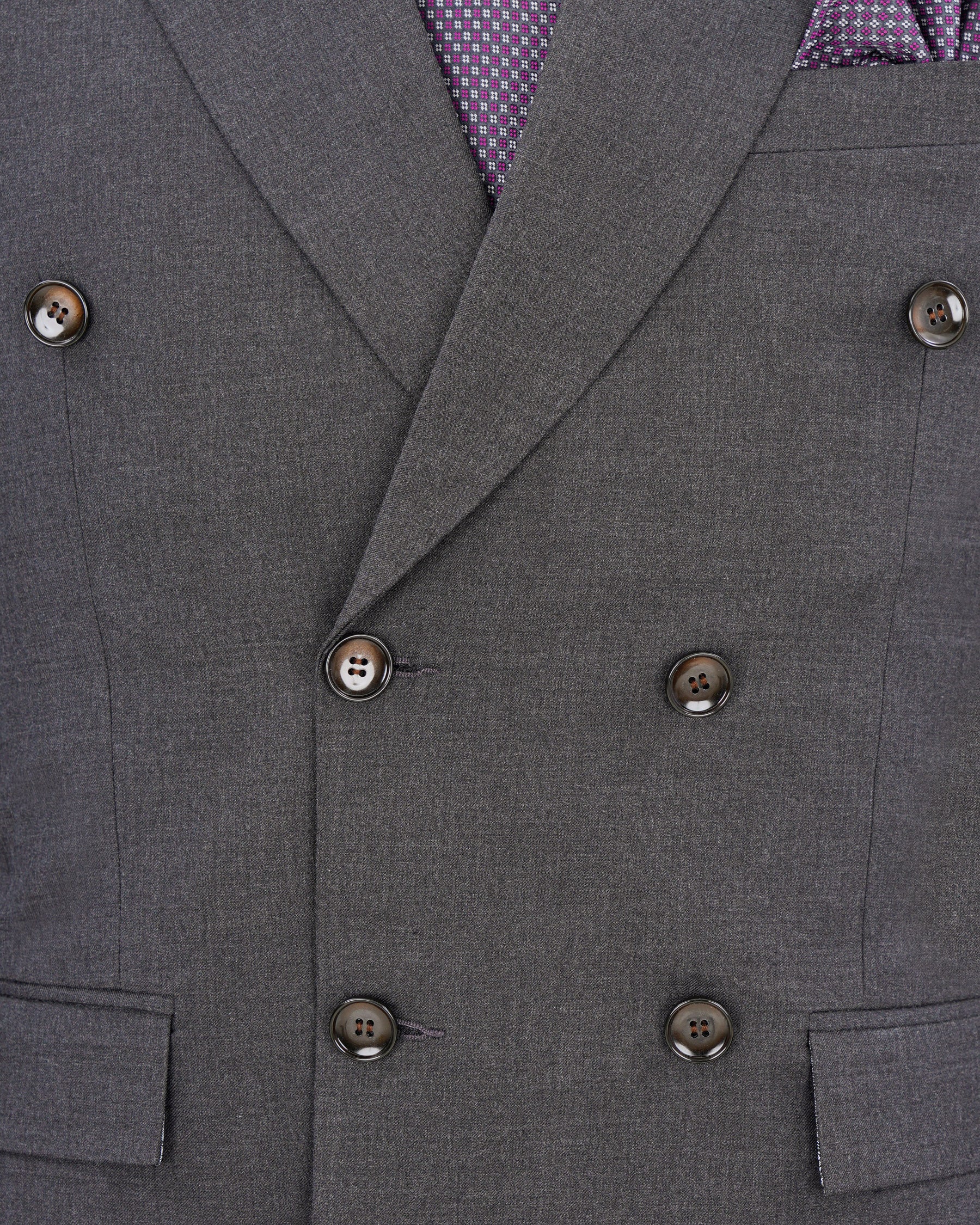 lridium grey Double Breasted Suit