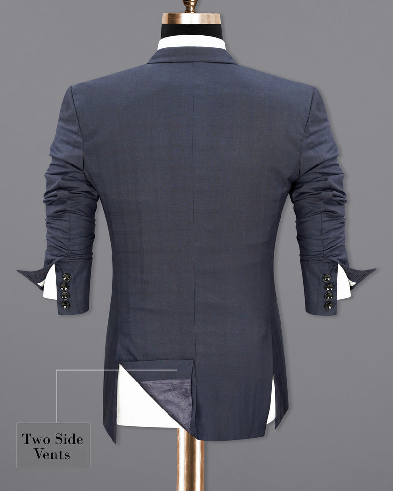 Valhalla Blue Subtle Plaid Suit