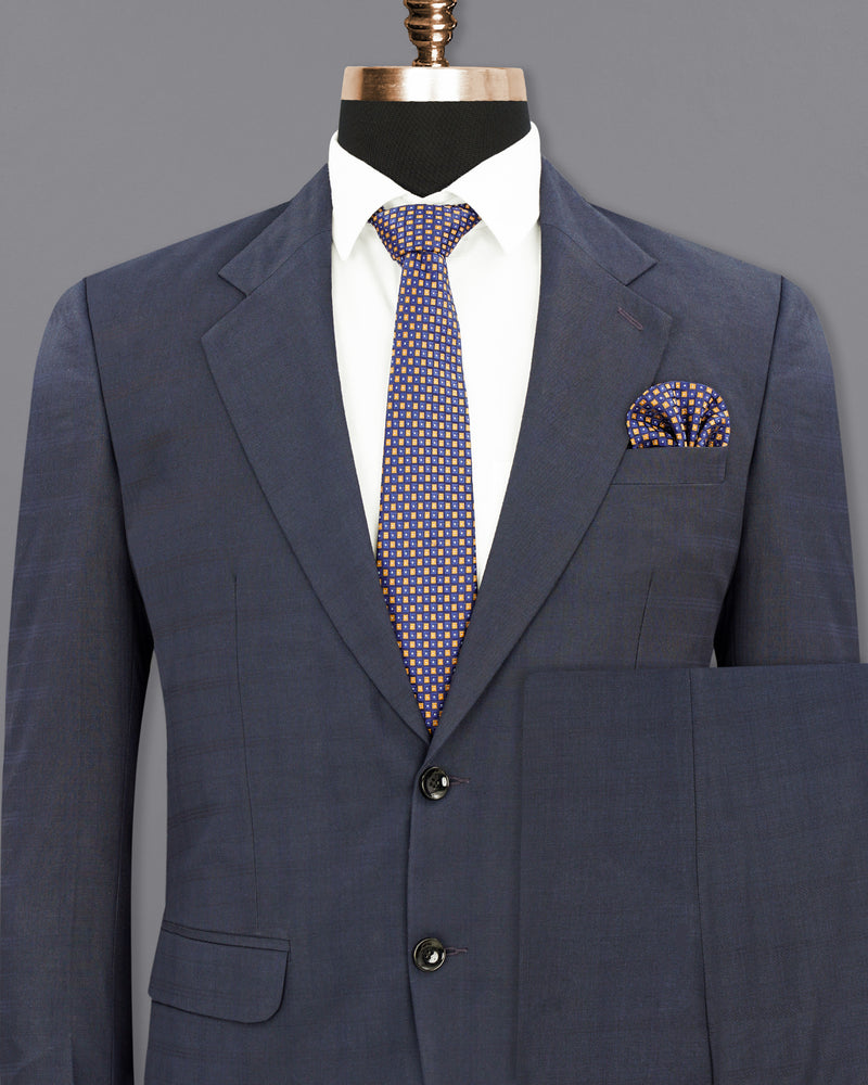 Valhalla Blue Subtle Plaid Suit