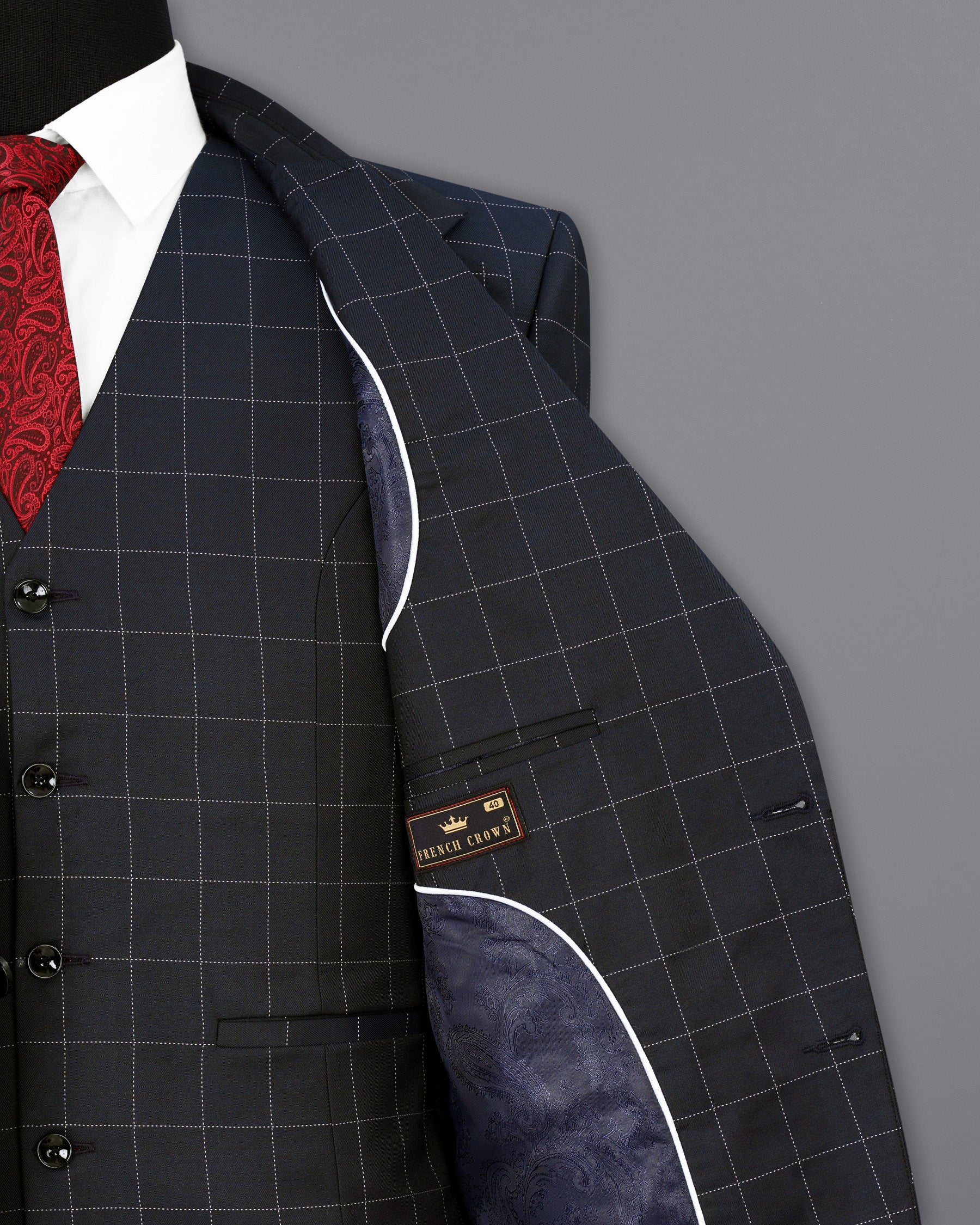 Thunder Blue Windowpane Suit