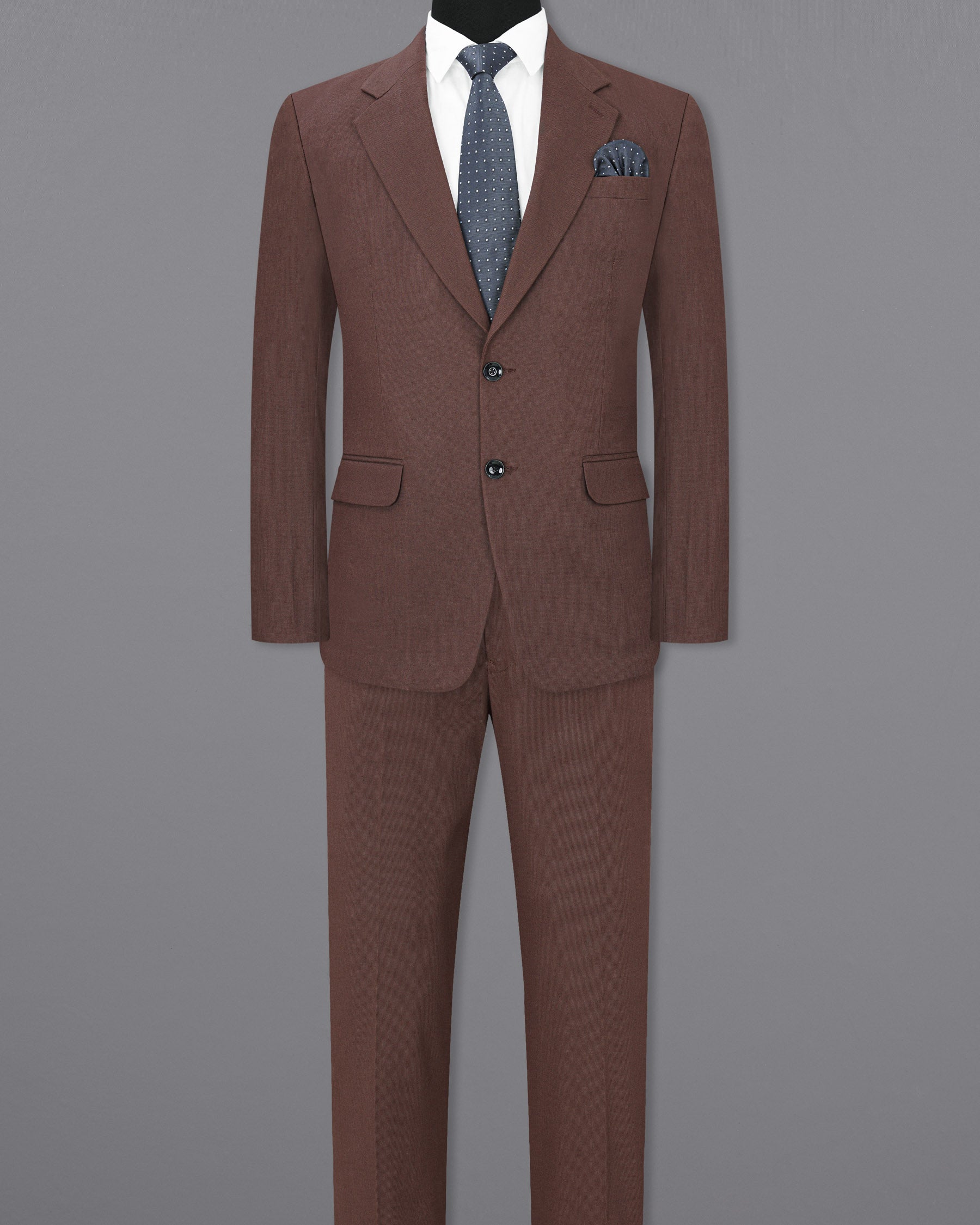 Russett Brown Single Breasted Suit