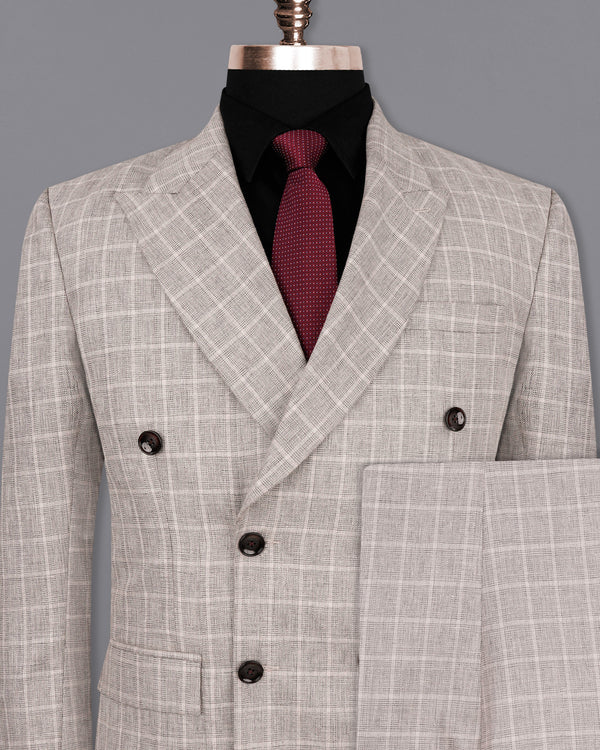 Timberwolf light Brown Plaid Double Breasted Suit ST1920-DB-36, ST1920-DB-38, ST1920-DB-40, ST1920-DB-42, ST1920-DB-44, ST1920-DB-46, ST1920-DB-48, ST1920-DB-50, ST1920-DB-52, ST1920-DB-54, ST1920-DB-56, ST1920-DB-58, ST1920-DB-60