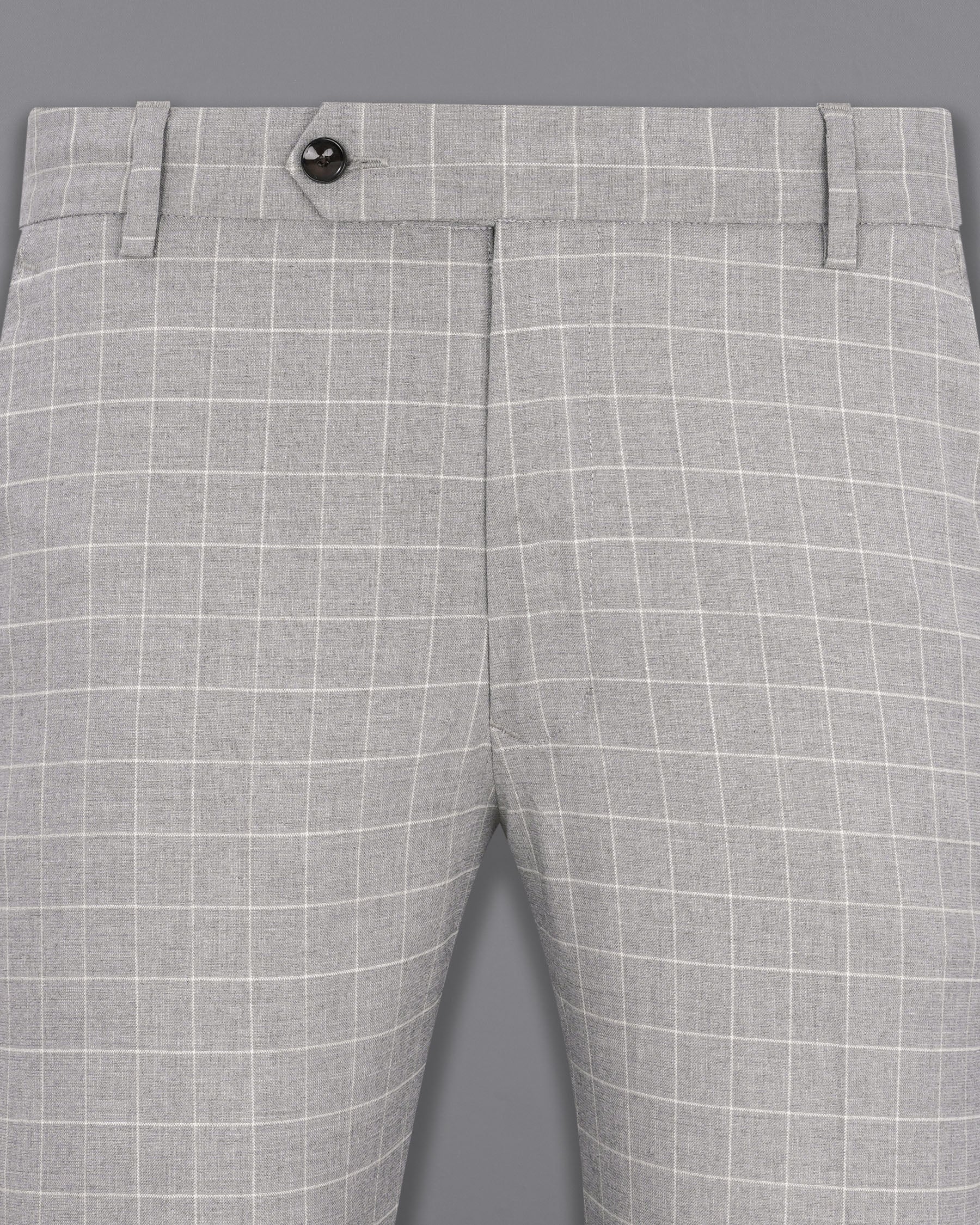 Hurricane Gray Windowpane Double Breasted Suit