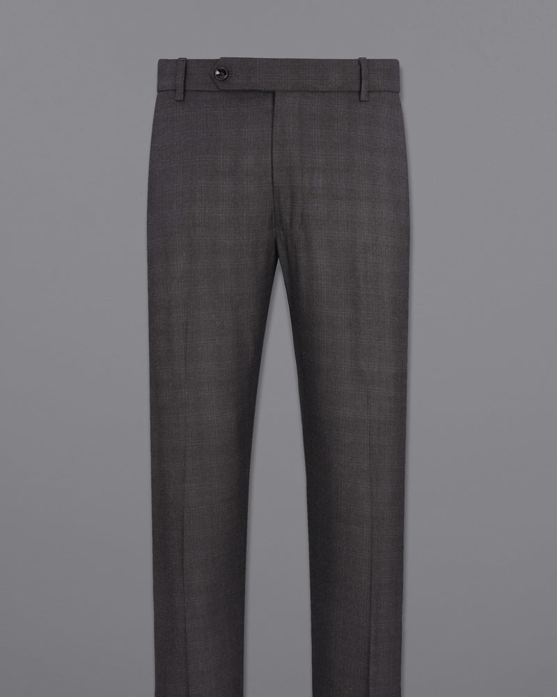 Iridium Gray Subtle Plaid Single Breasted Suit