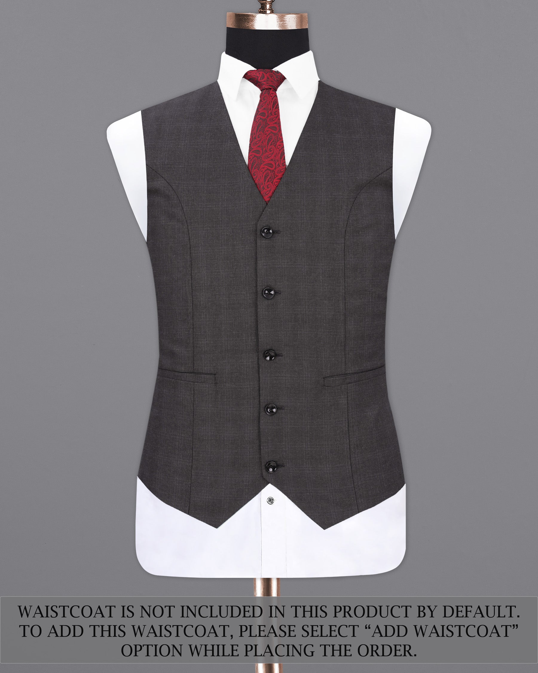 Iridium Gray Subtle Plaid Single Breasted Suit