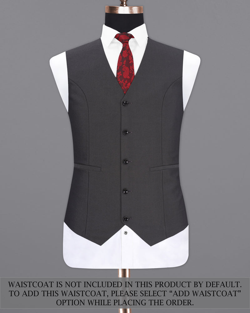 Vampire Gray Single Breasted Suit