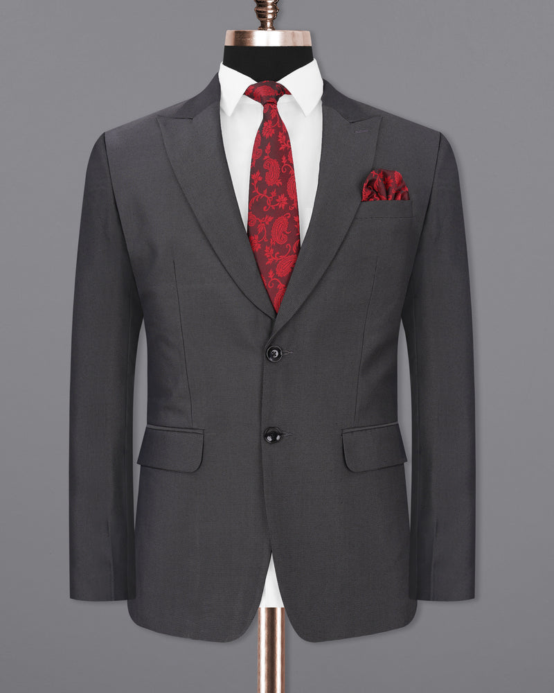 Vampire Gray Single Breasted Suit