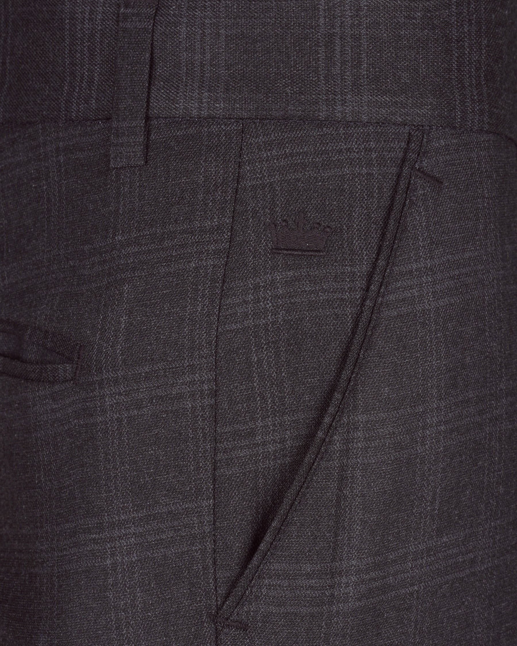 Tuatara Gray Subtle windowpanew Double Breasted Suit