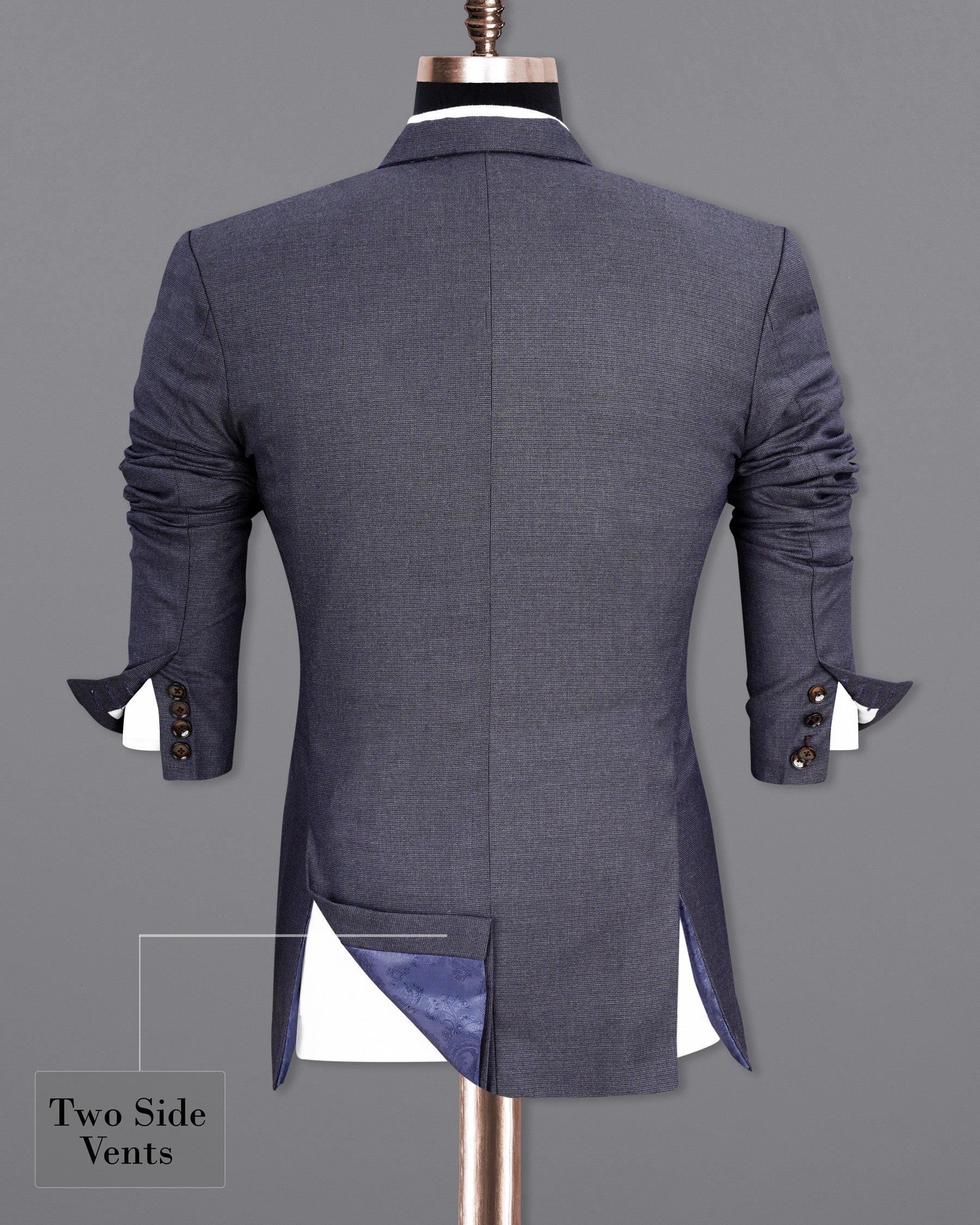 Scarpa Flow Gray Double Breasted Sports Suit
