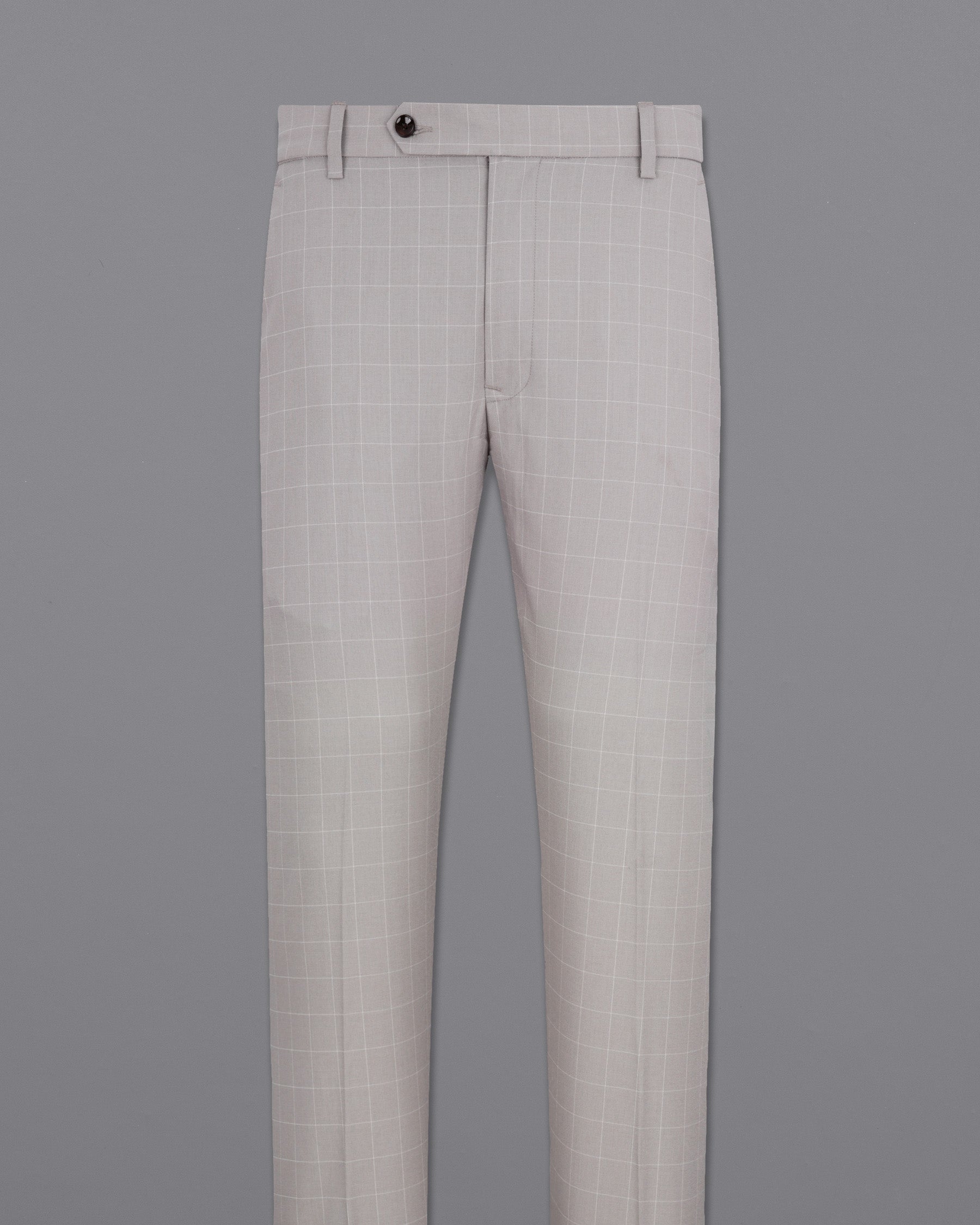 Martini Gray Checkered Double Breasted Suit