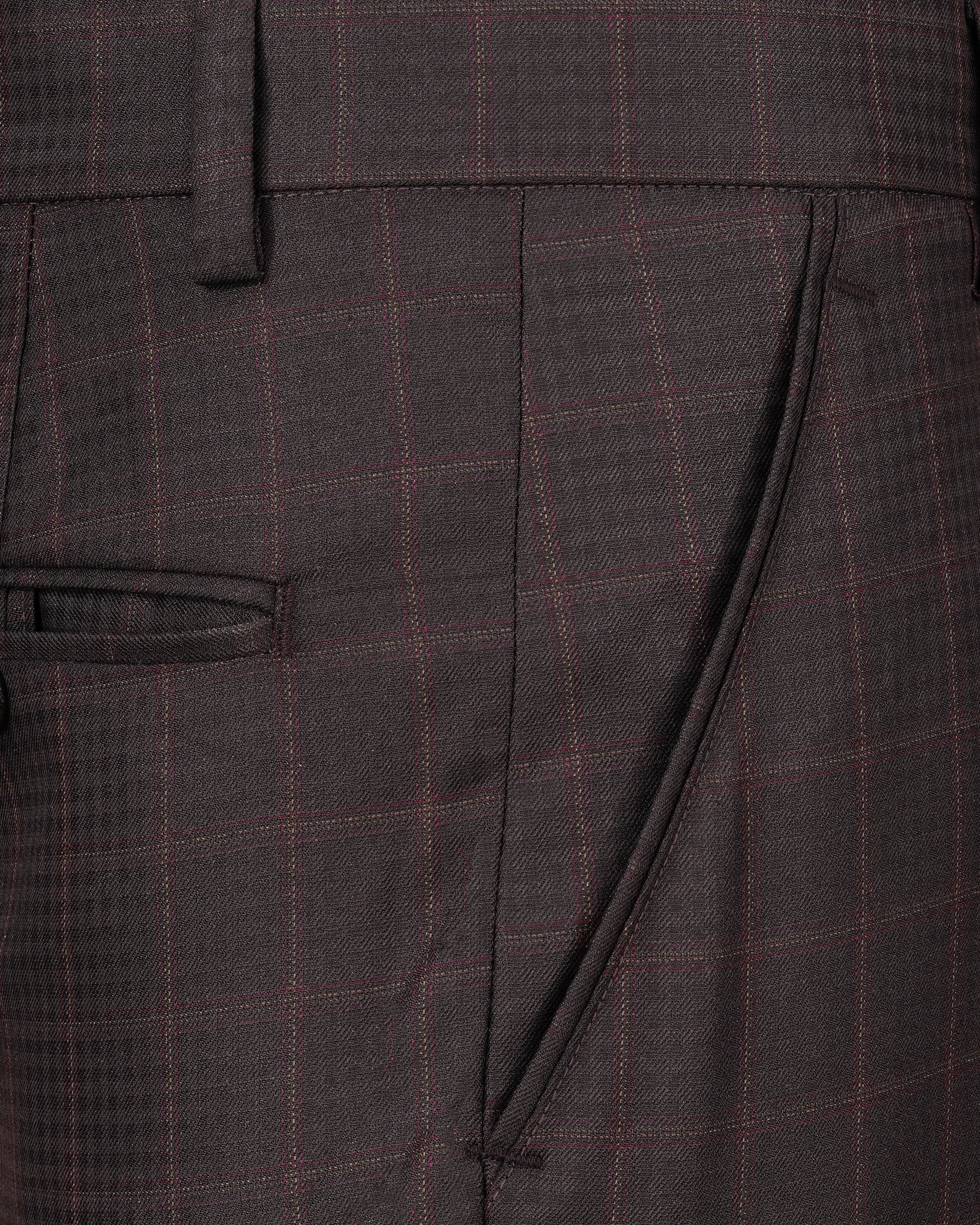 Thunder Brown Subtle Checkered Double Breasted Suit