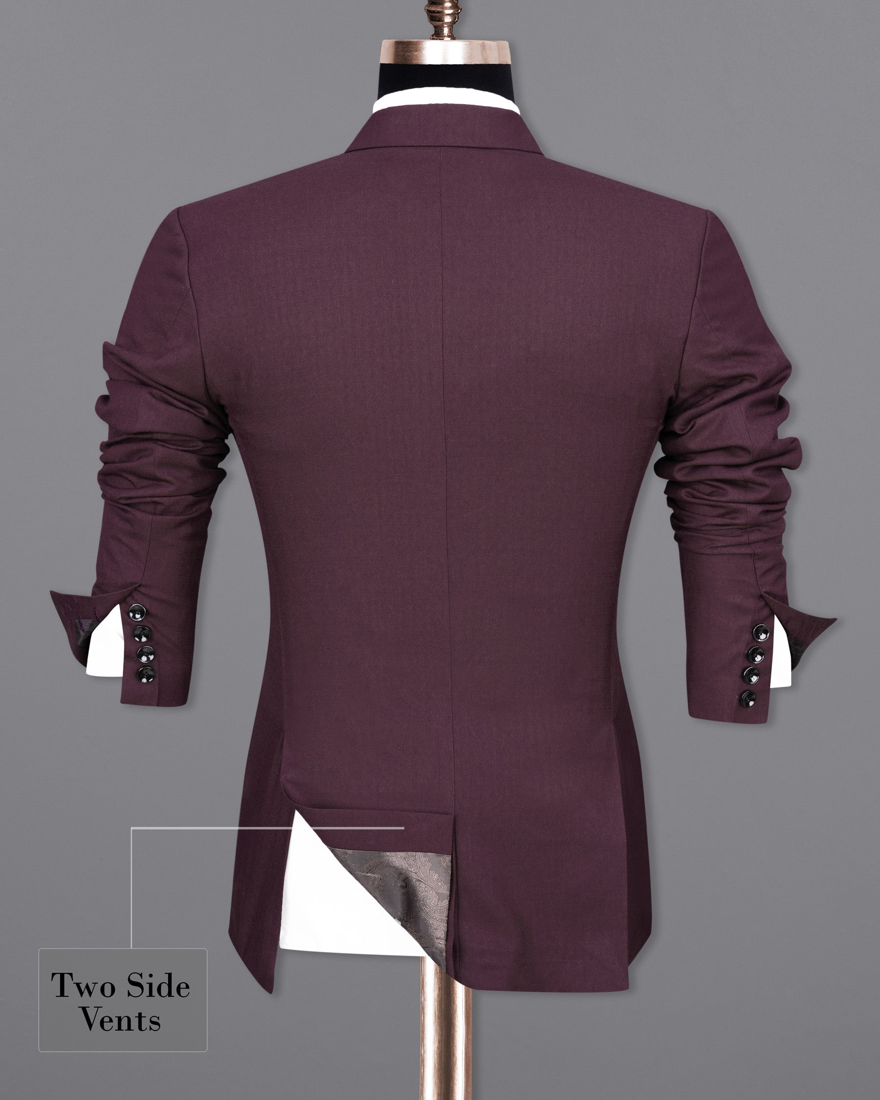 Eclipse Maroon Single Breasted Suit