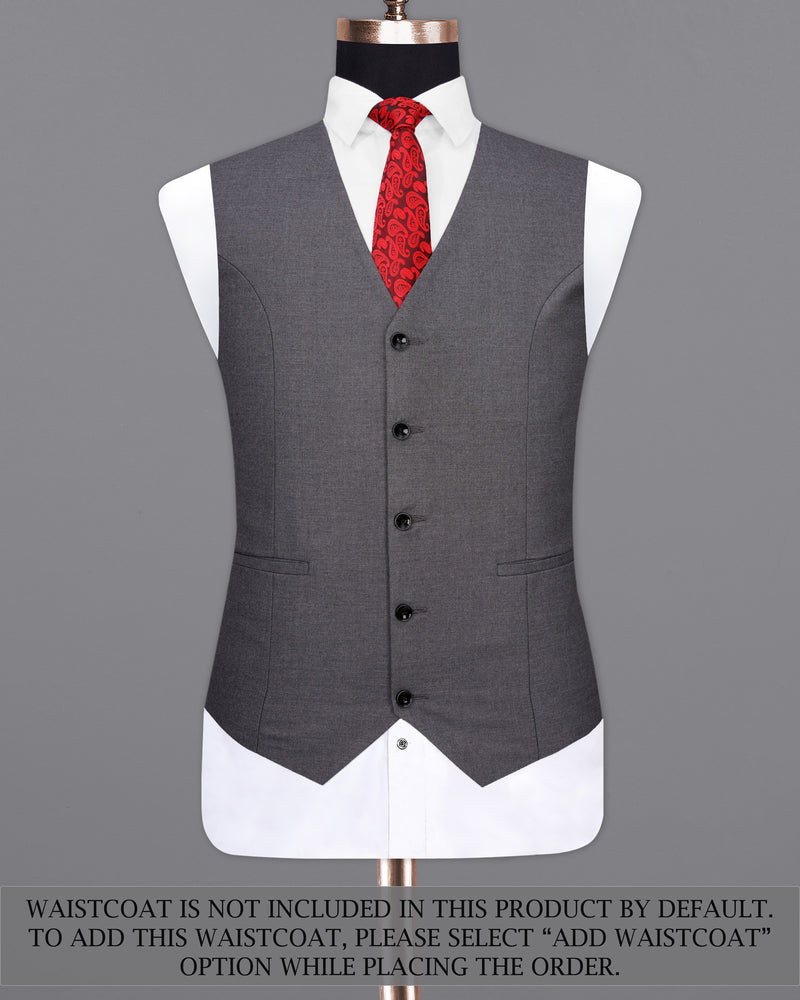 Vampire Light Gray Double Breasted Suit