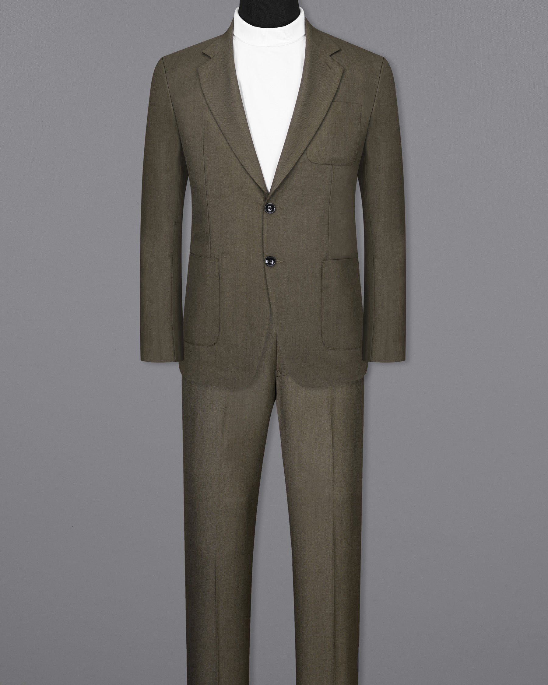 Mondo Brown Single Breasted Sports Suit