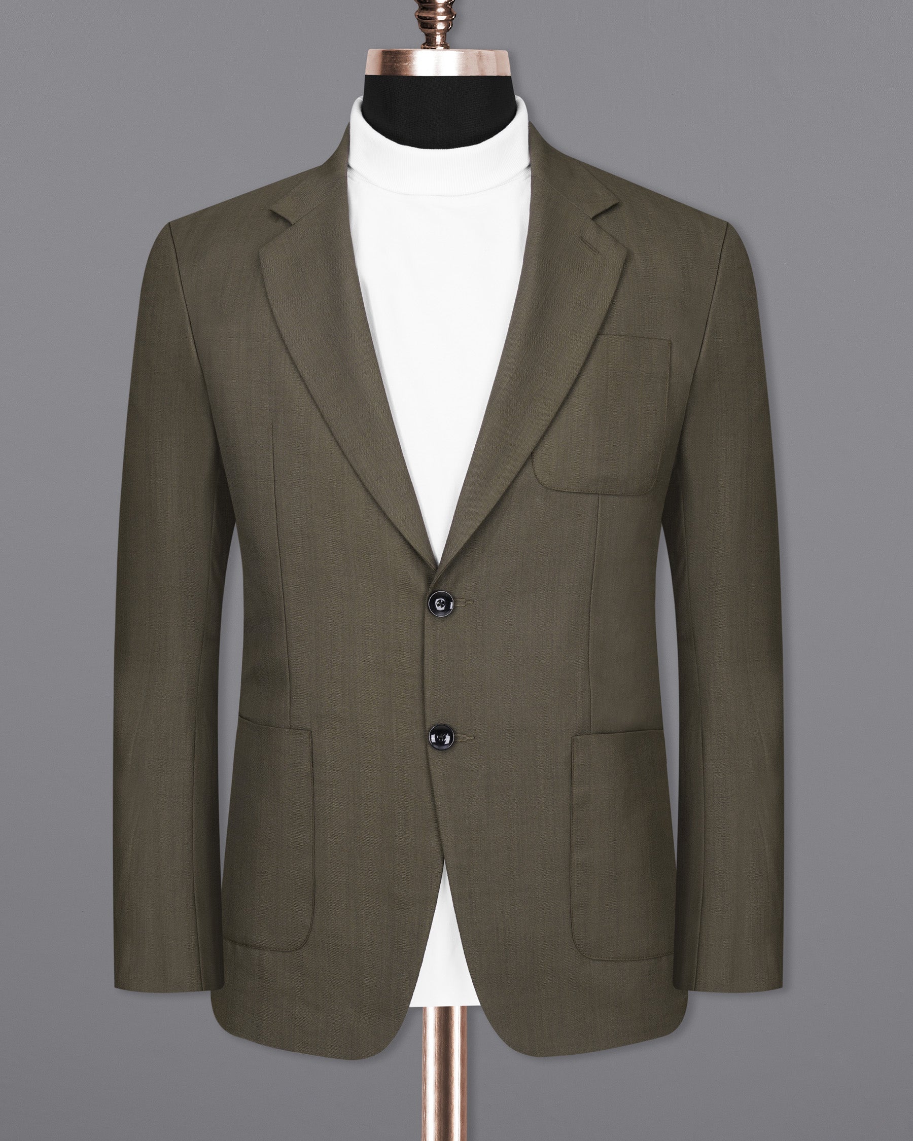 Mondo Brown Single Breasted Sports Suit