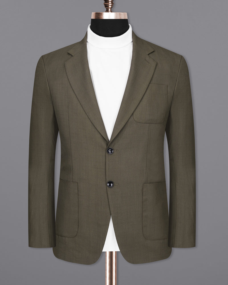 Mondo Brown Single Breasted Sports Suit