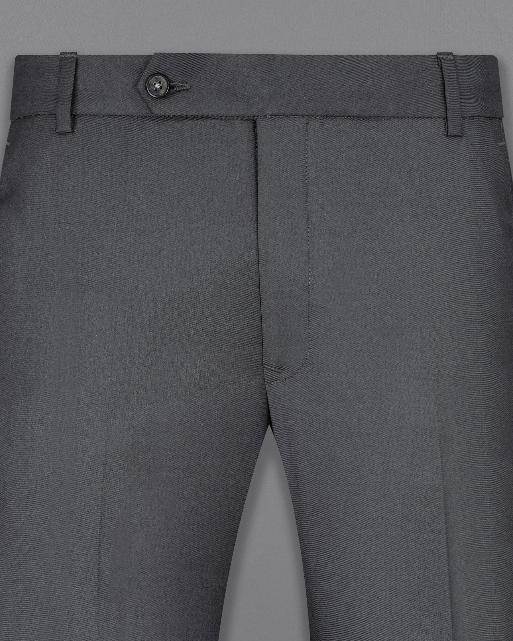 Vampire Gray Cross Placket Bandhgala Suit