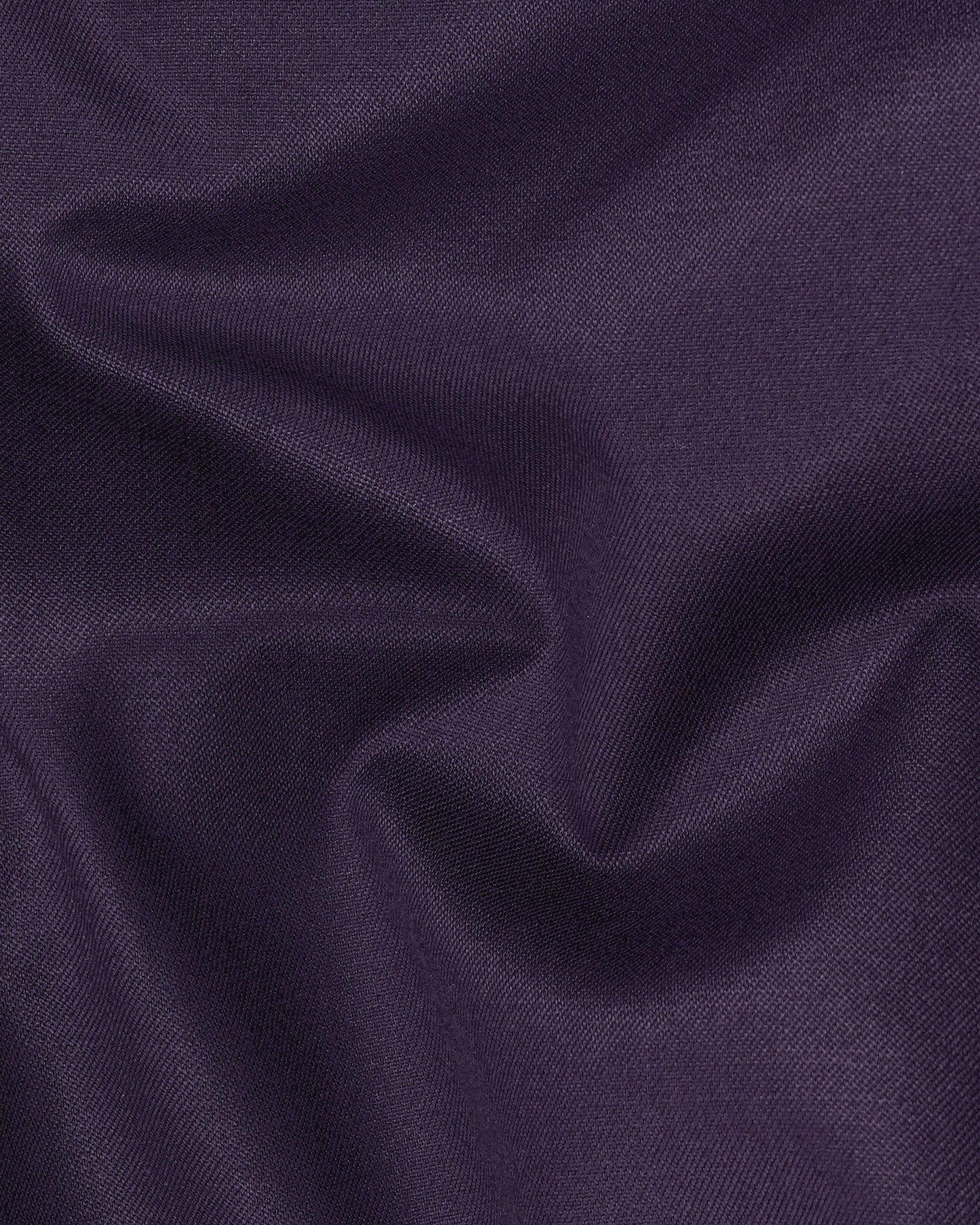 Tolopea Dark Purple Bandhgala Suit