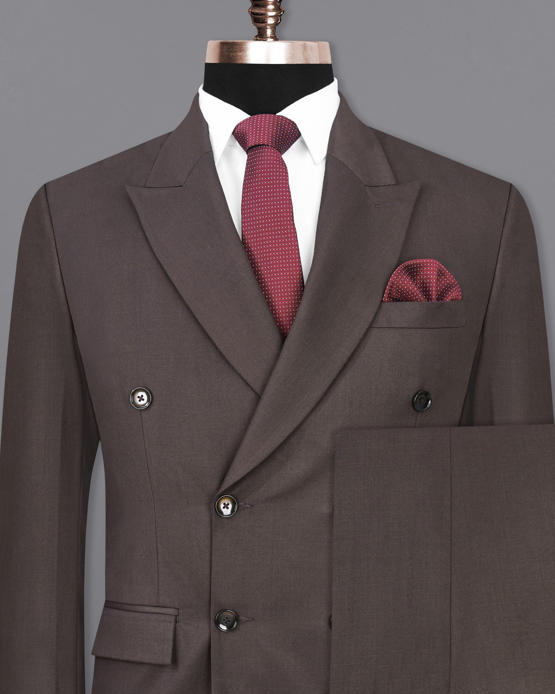 Armadillo Brown Double Breasted Suit