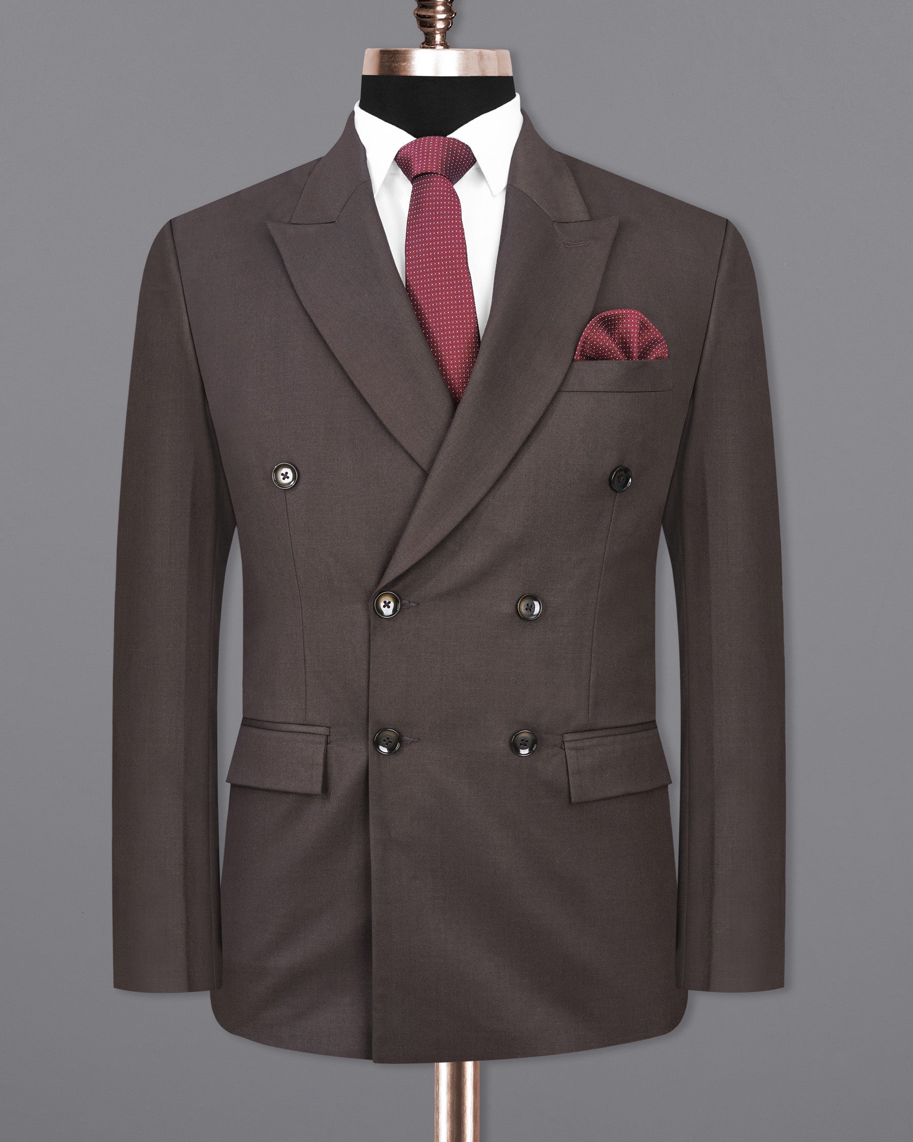Armadillo Brown Double Breasted Suit