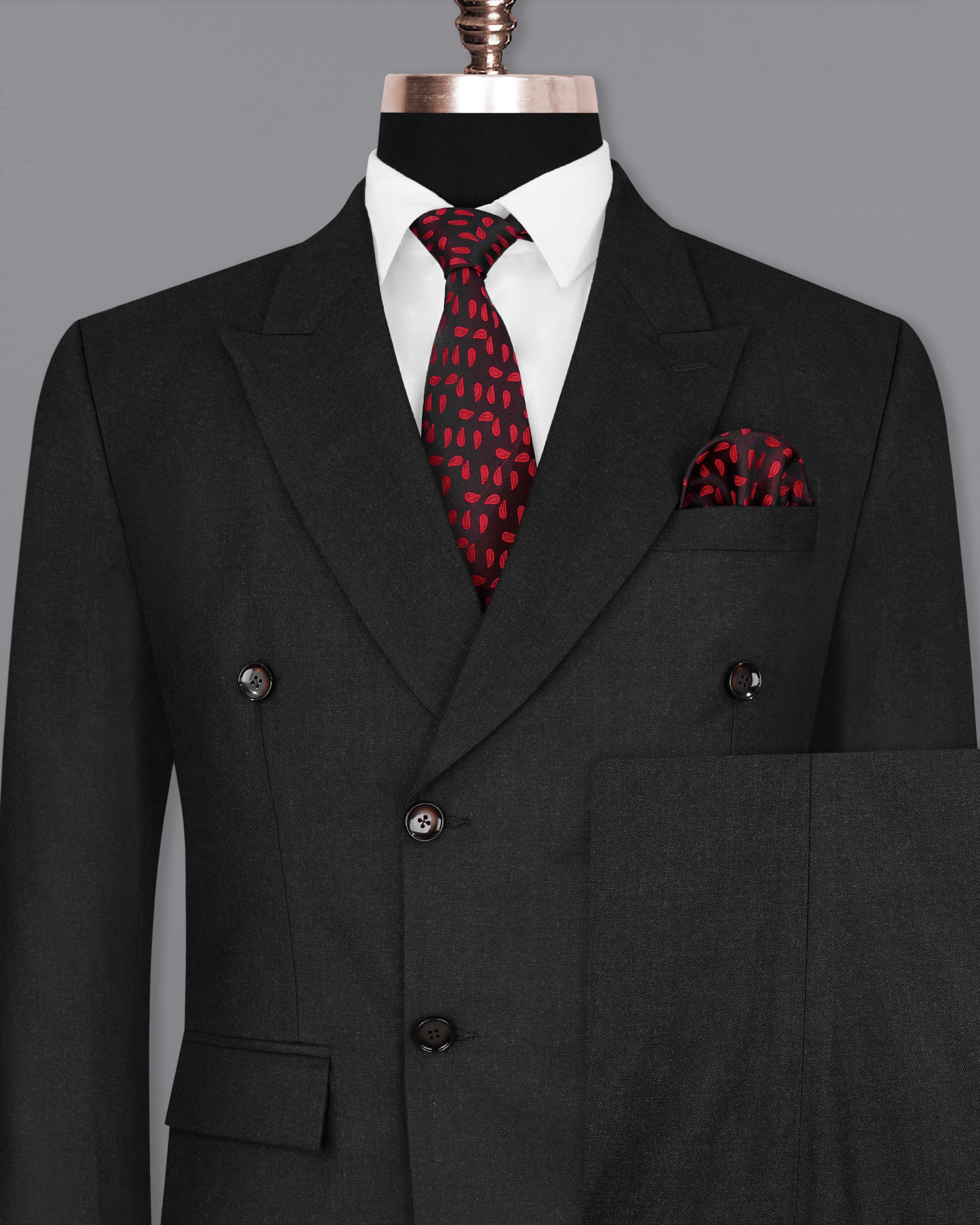 Charcoal Grey Double Breasted Suit