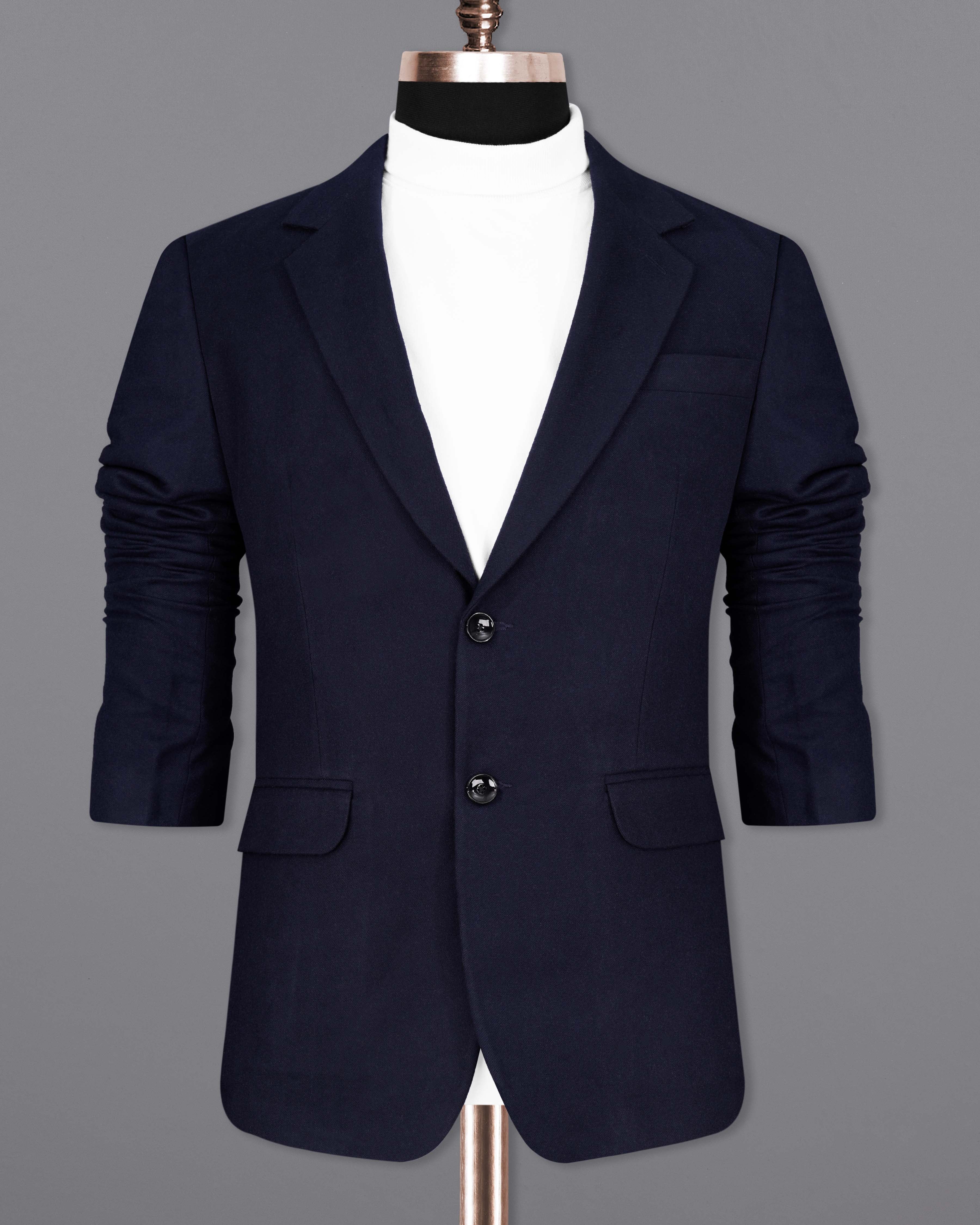 Mirage Blue Pure Wool Single Breasted Suit