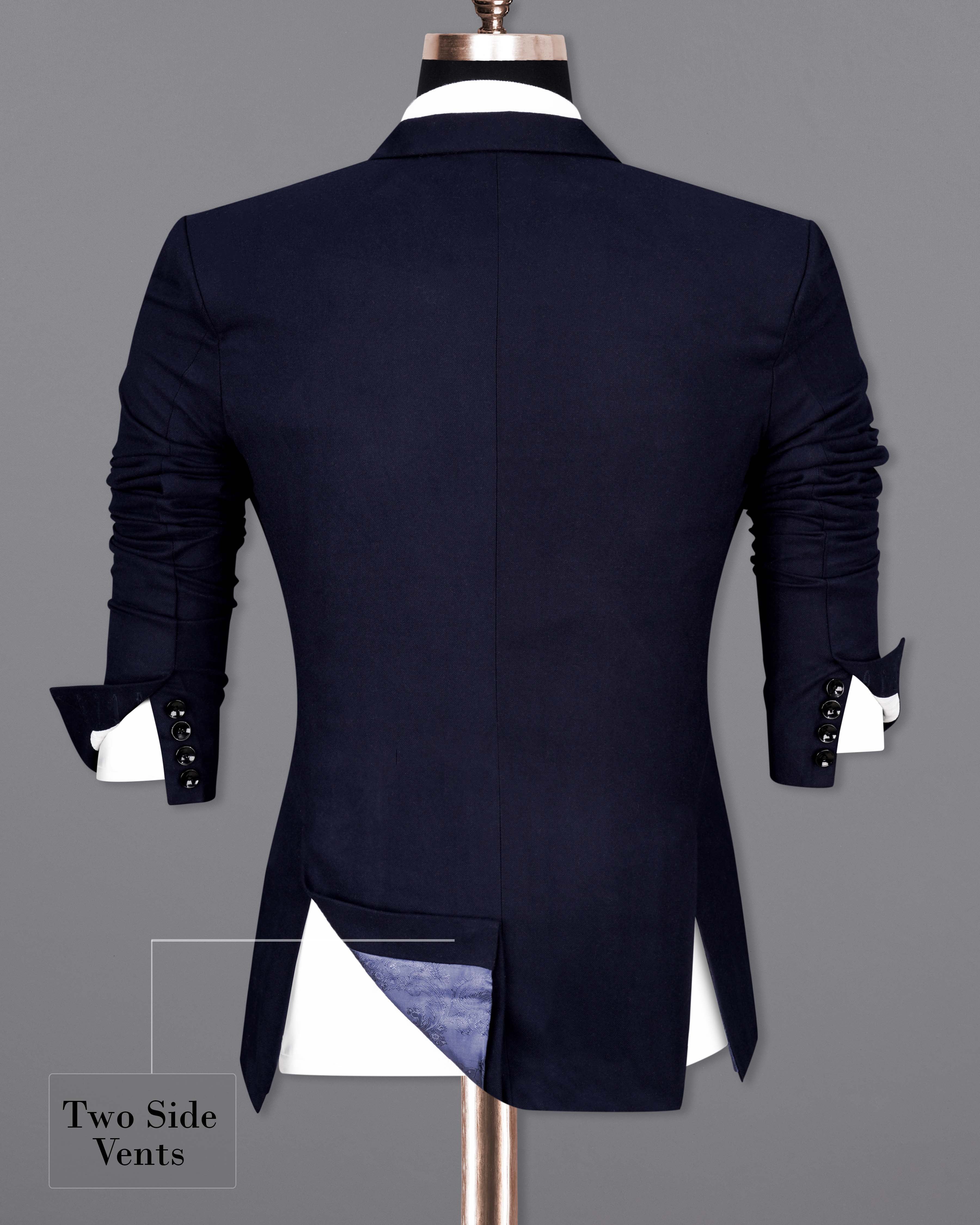 Mirage Blue Pure Wool Single Breasted Suit