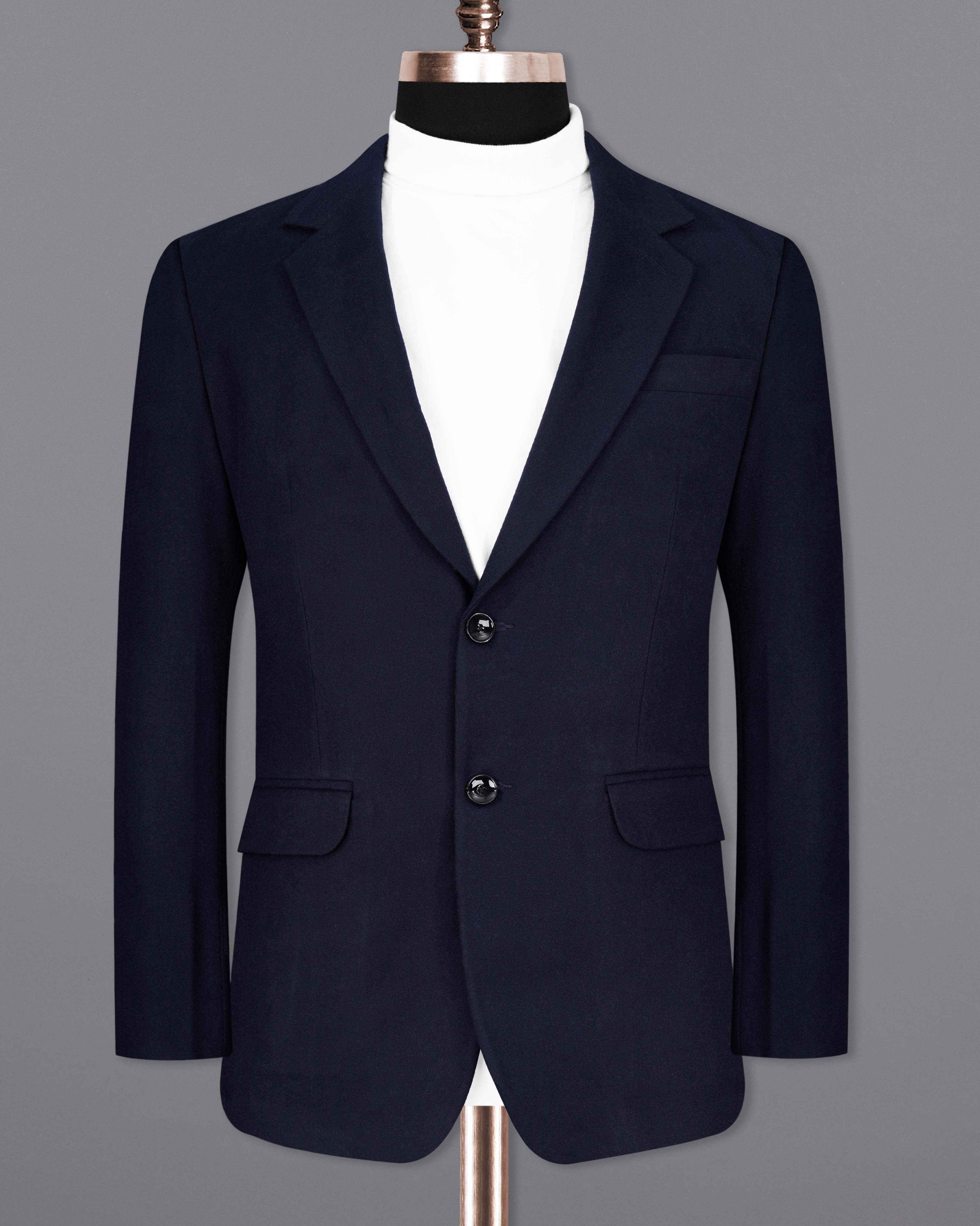 Mirage Blue Pure Wool Single Breasted Suit