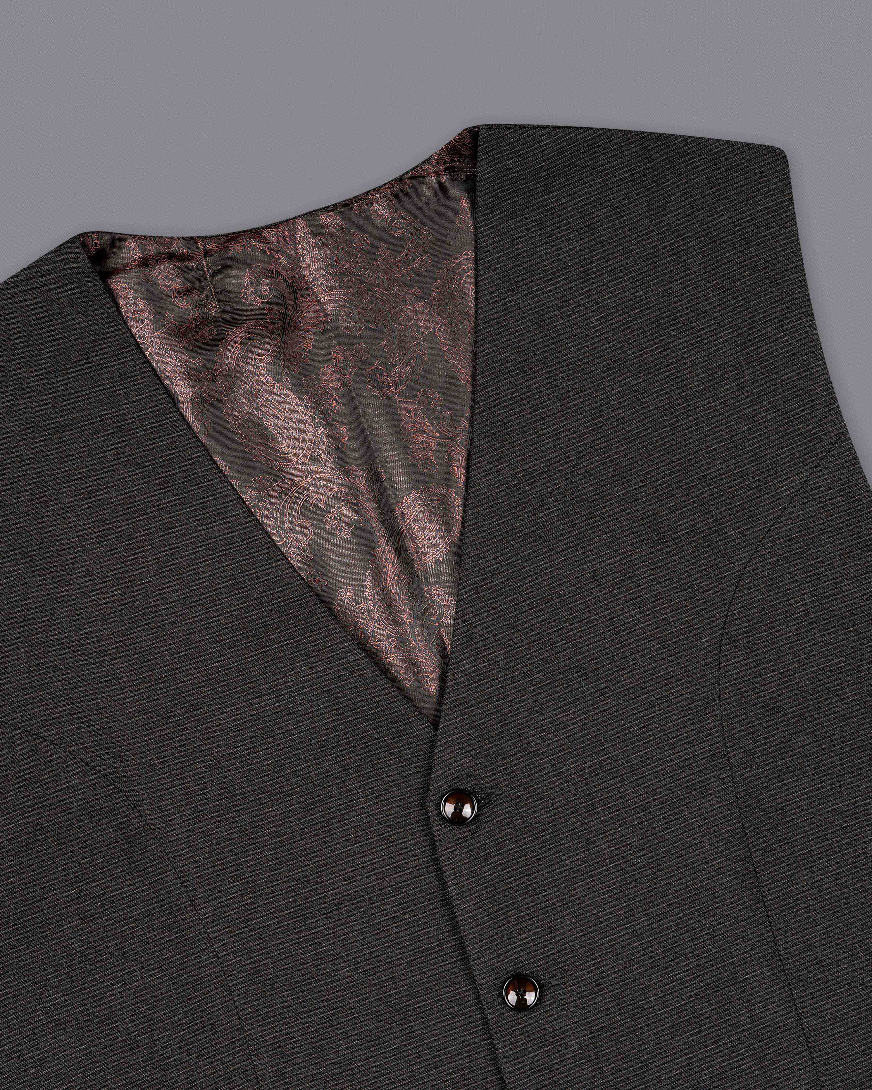 Piano Gray Double Breasted Suit