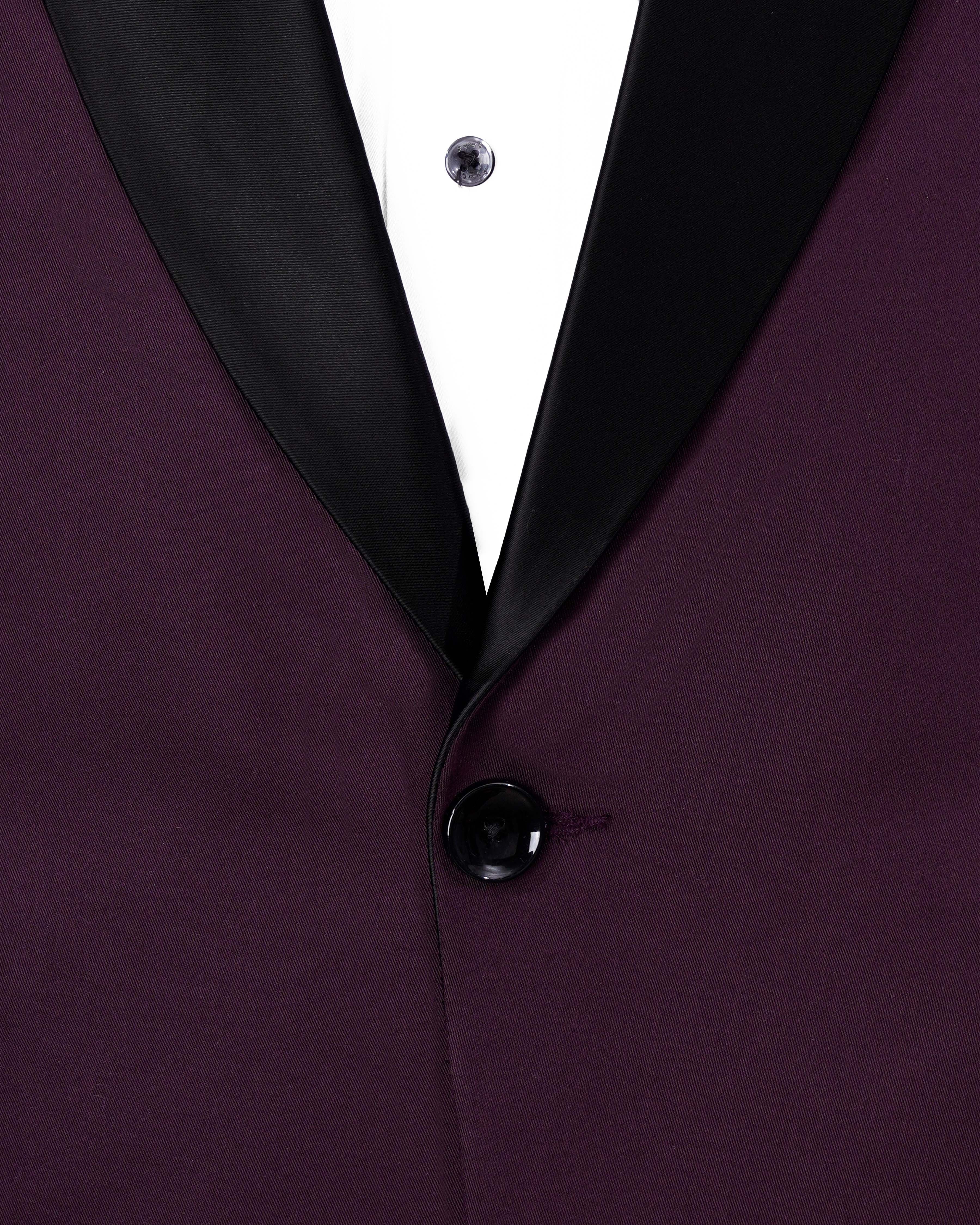 Castro Wine Tuxedo Suit